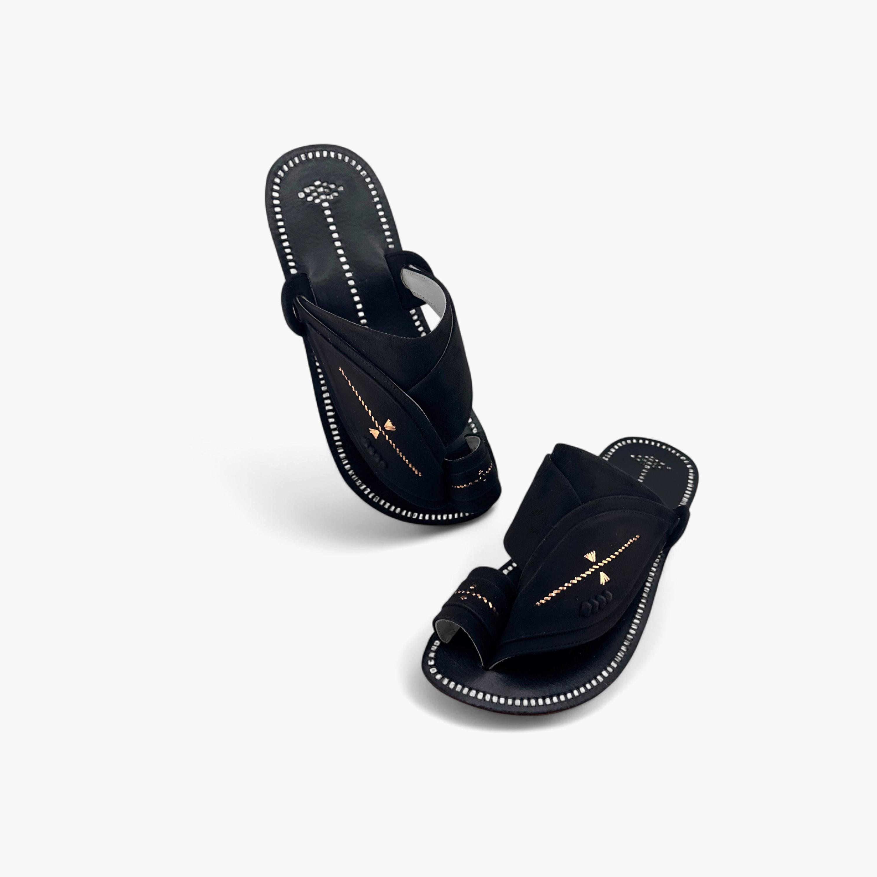 Al Fanoos Men's Slip-On Heritage Handmade Arabic Sandals | 21001-men-shoes-sandals-image-6