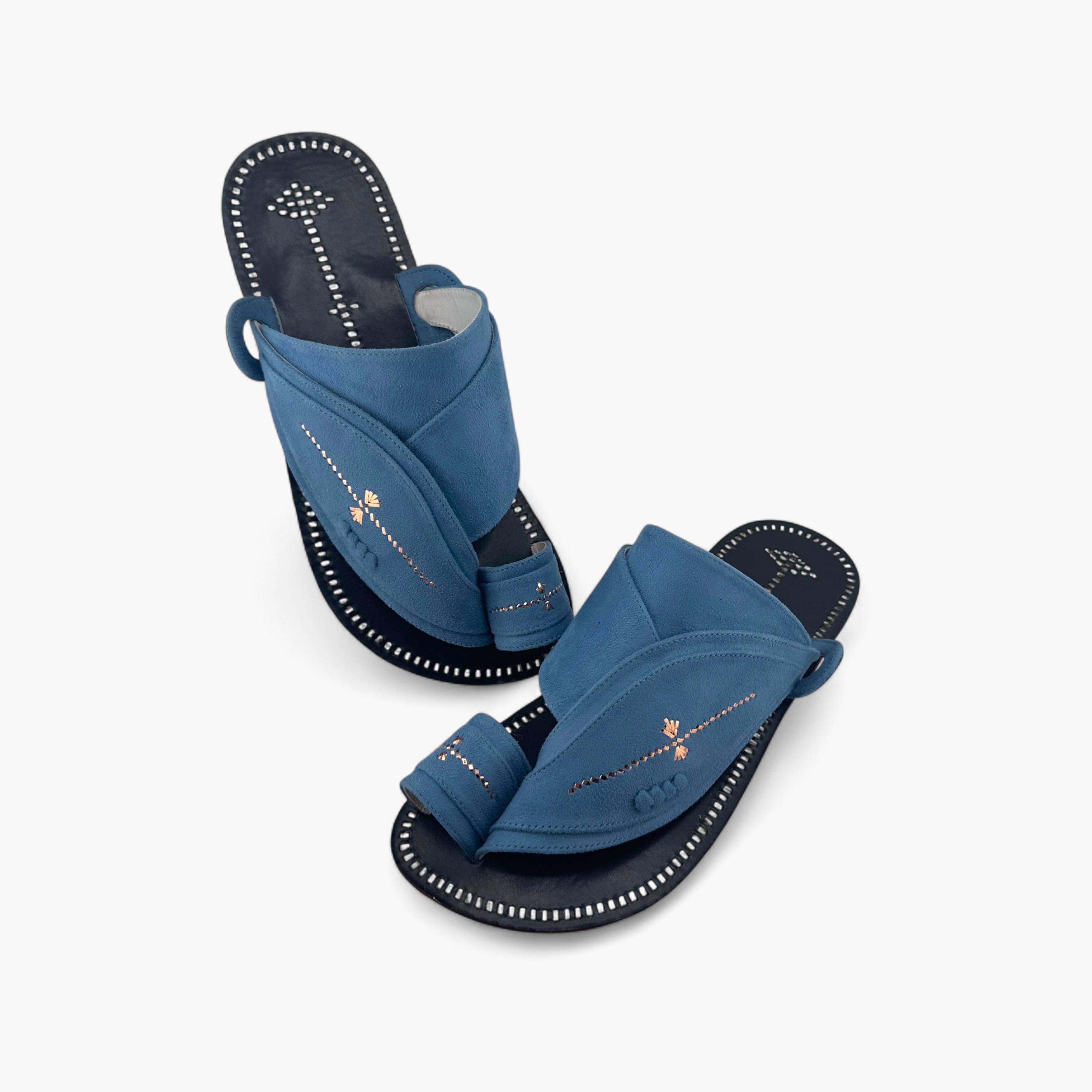 صندل رجالي عربي تراثي يدوي سهل الارتداء من الفانوس | 21001-men-shoes-sandals-image-5