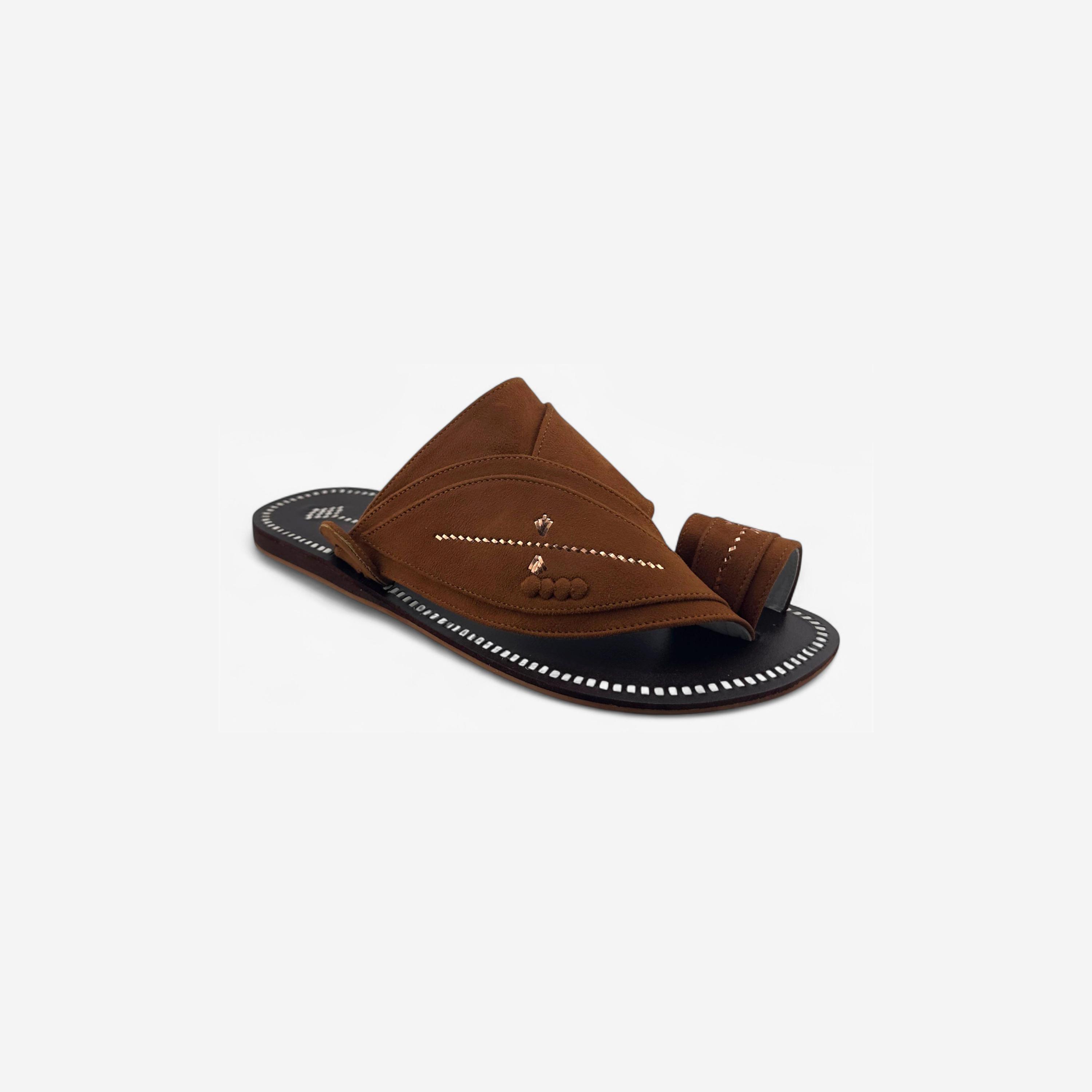 Al Fanoos Men's Slip-On Heritage Handmade Arabic Sandals | 21001-men-shoes-sandals-image-2