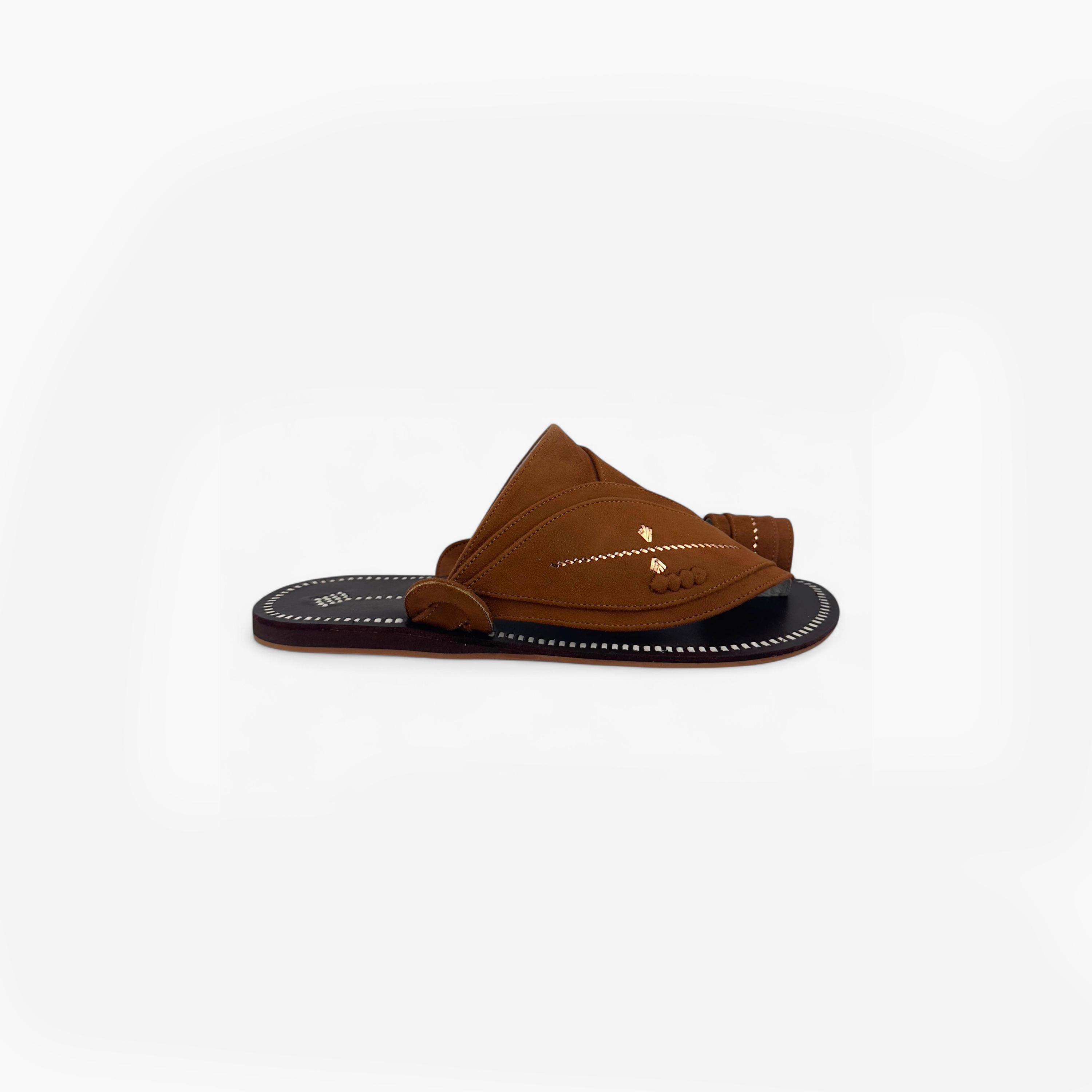 Al Fanoos Men's Slip-On Heritage Handmade Arabic Sandals | 21001-men-shoes-sandals-image-3