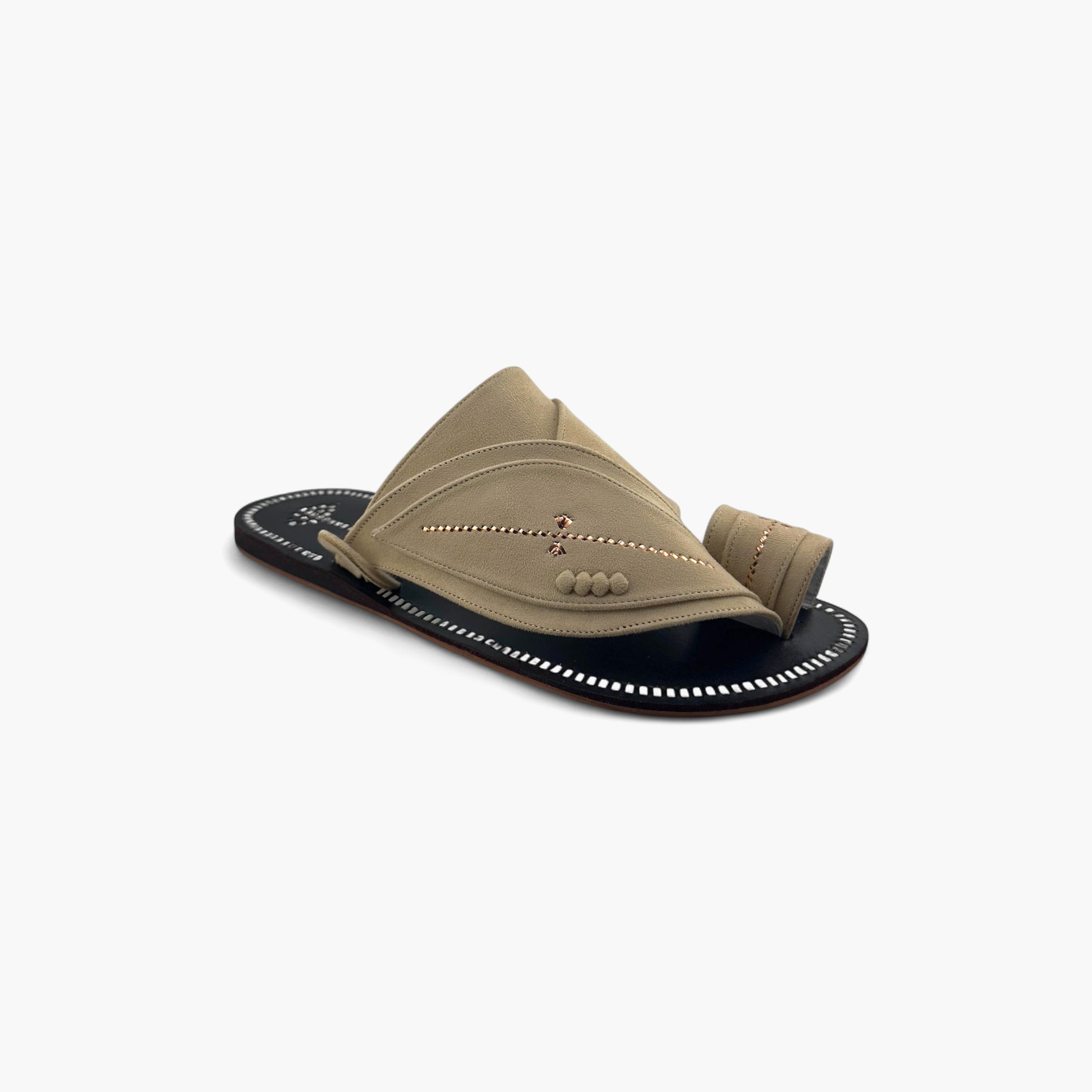 Al Fanoos Men's Slip-On Heritage Handmade Arabic Sandals | 21001-men-shoes-sandals-image-2