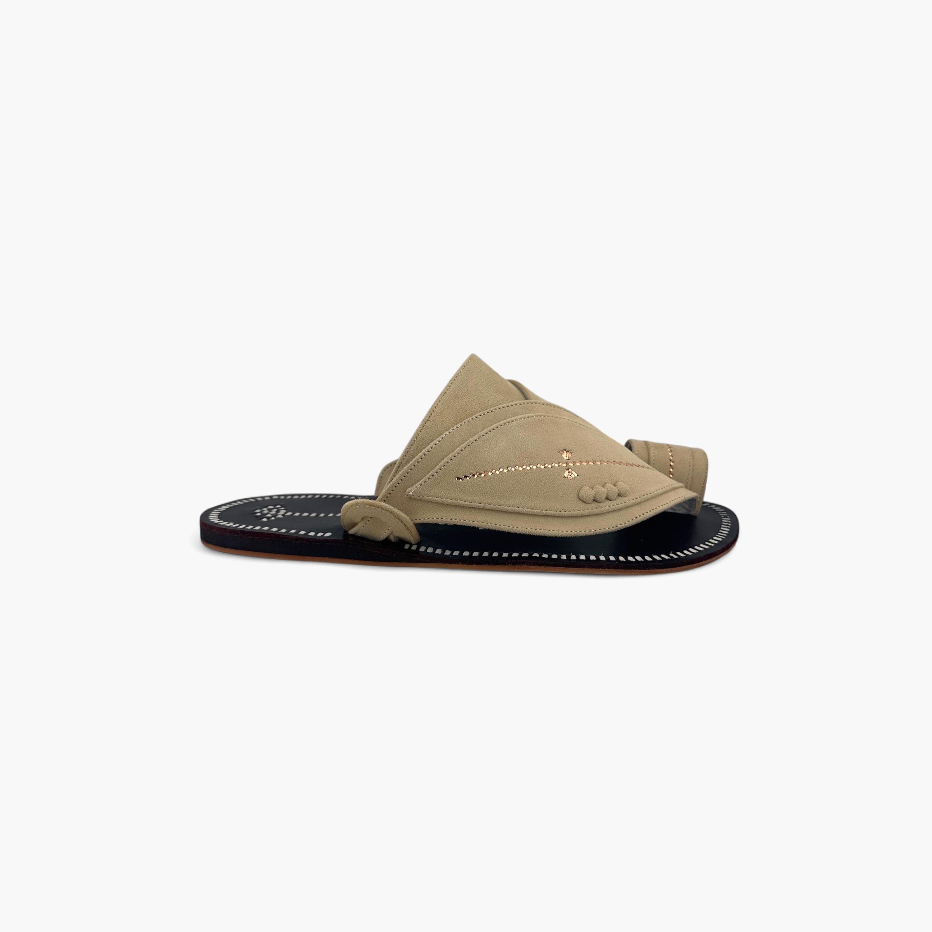 Al Fanoos Men's Slip-On Heritage Handmade Arabic Sandals | 21001-men-shoes-sandals-image-3