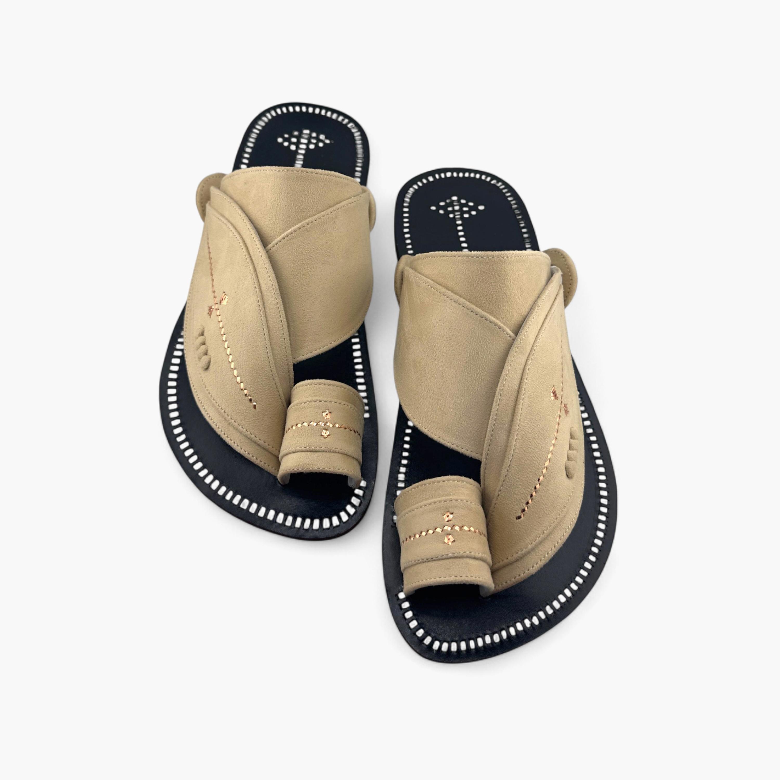Al Fanoos Men's Slip-On Heritage Handmade Arabic Sandals | 21001-men-shoes-sandals-image-4