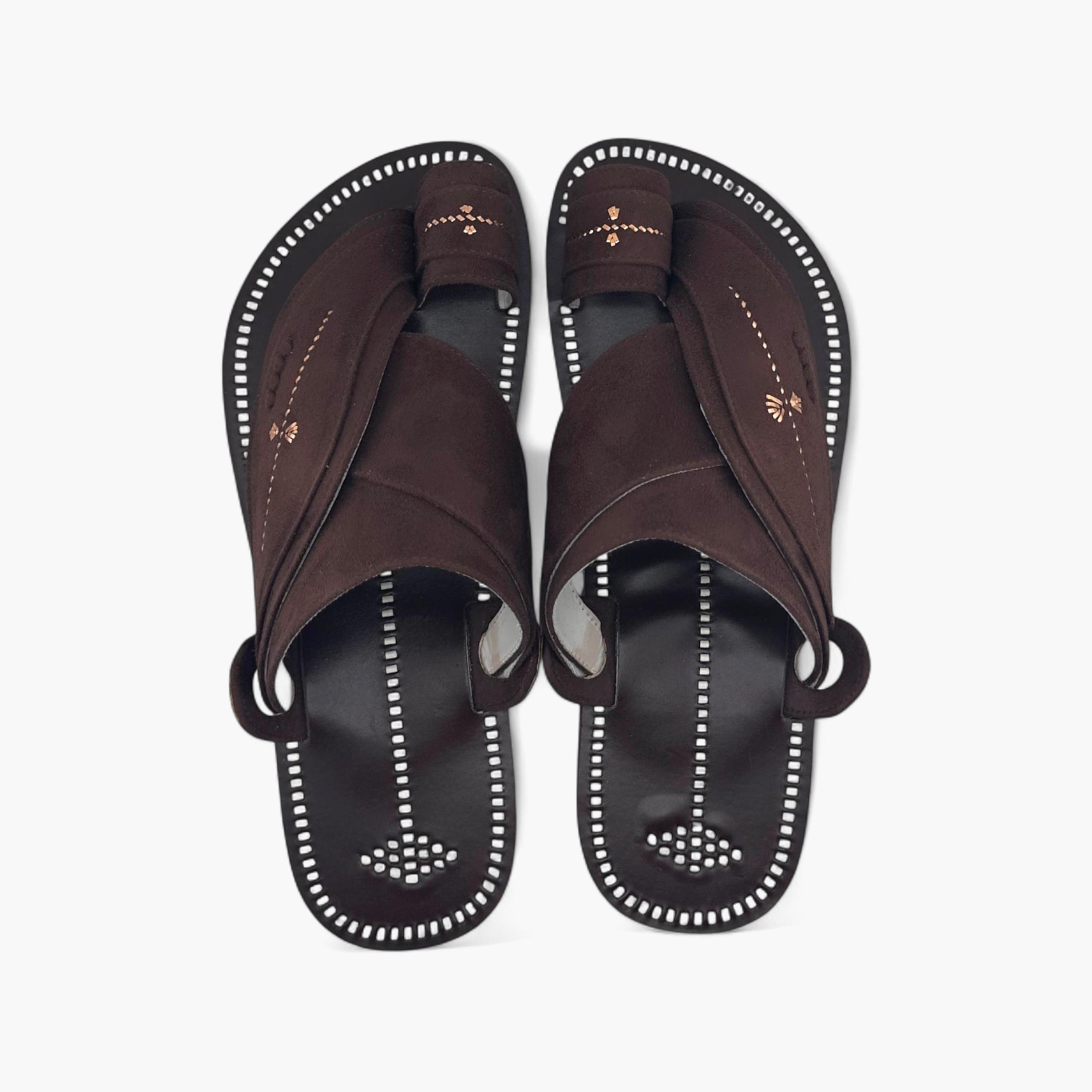 Al Fanoos Men's Slip-On Heritage Handmade Arabic Sandals | 21001-men-shoes-sandals-image-1
