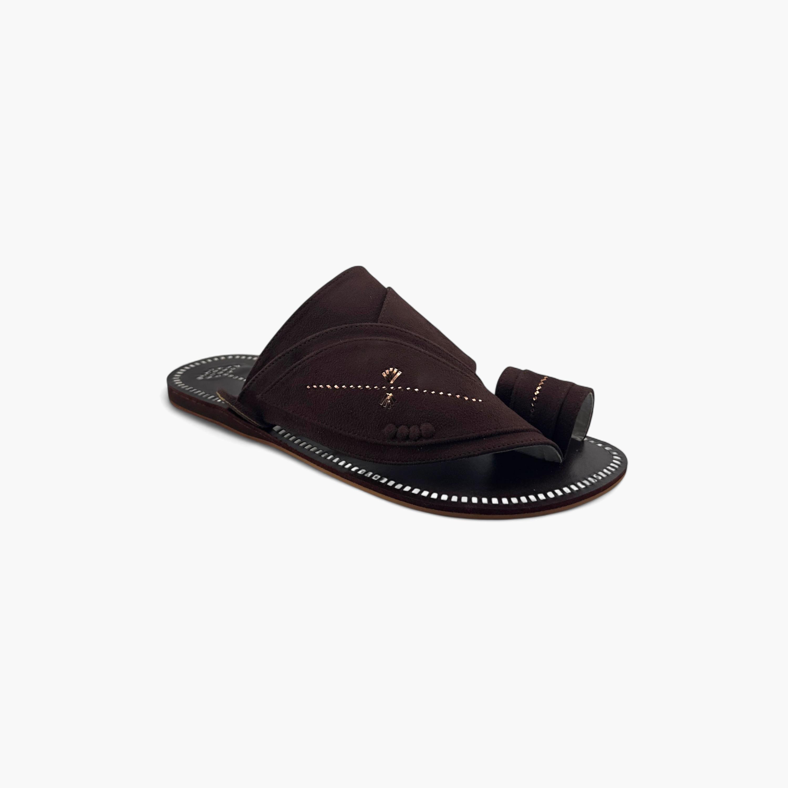 Al Fanoos Men's Slip-On Heritage Handmade Arabic Sandals | 21001-men-shoes-sandals-image-2