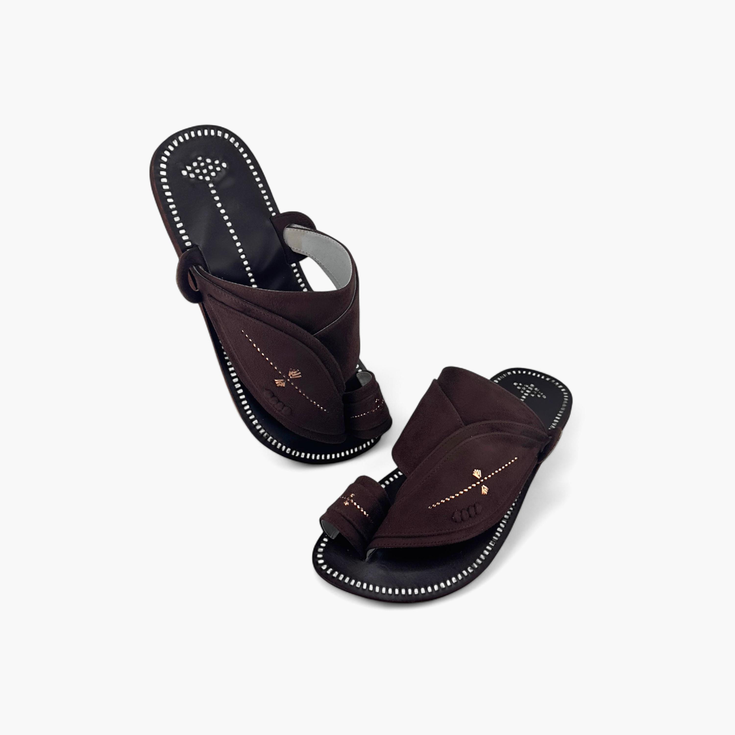 Al Fanoos Men's Slip-On Heritage Handmade Arabic Sandals | 21001-men-shoes-sandals-image-5