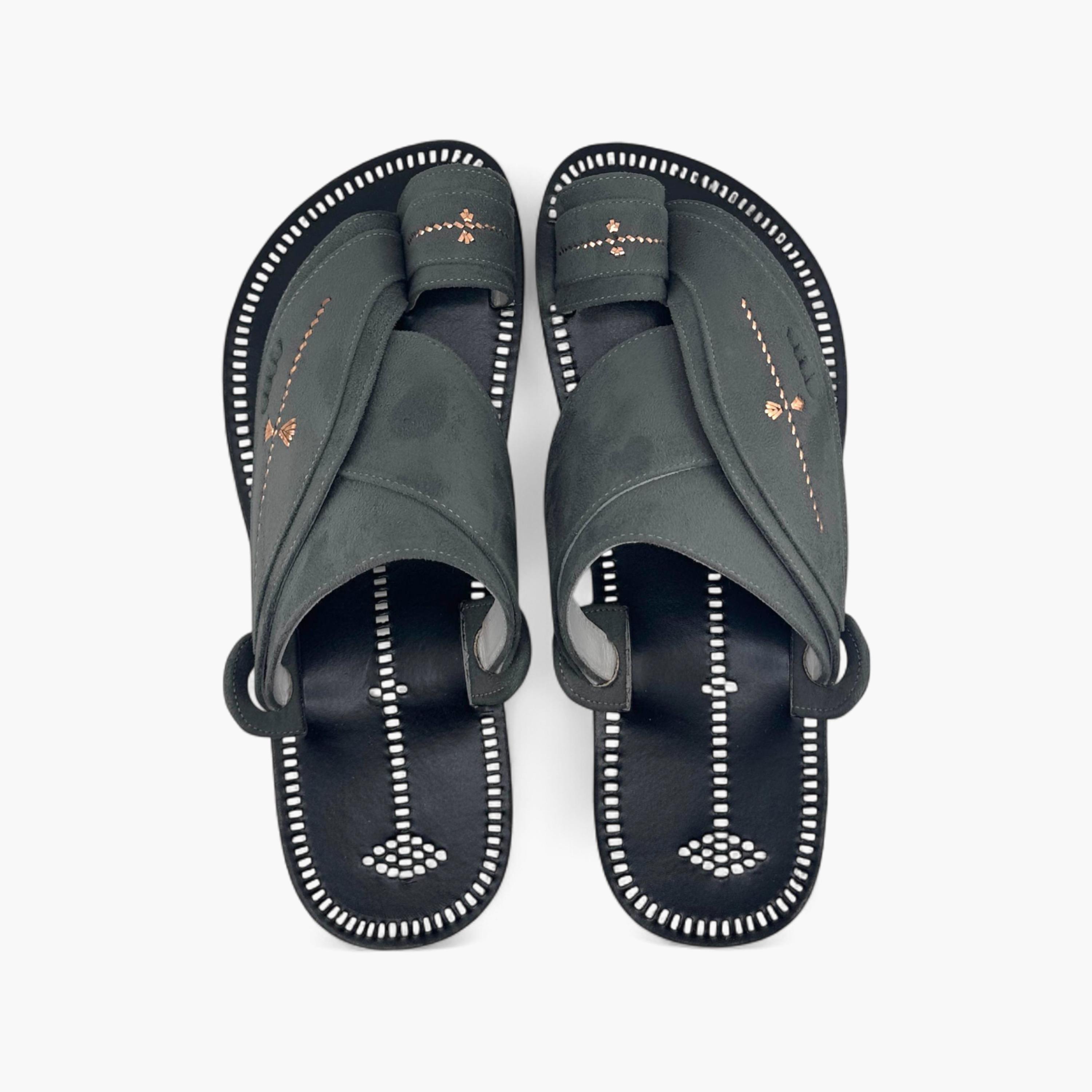 Al Fanoos Men's Slip-On Heritage Handmade Arabic Sandals | 21001-men-shoes-sandals-image-1