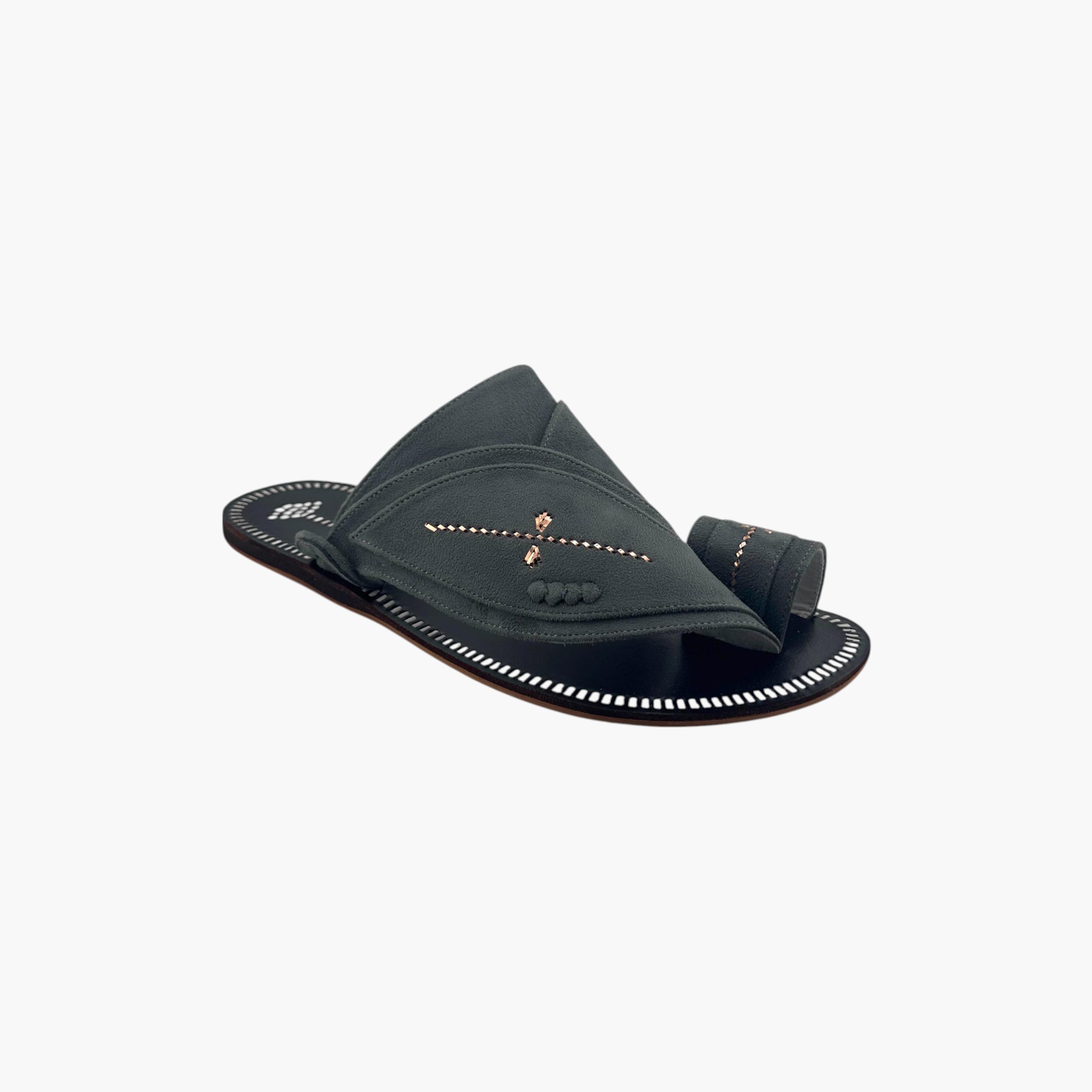 Al Fanoos Men's Slip-On Heritage Handmade Arabic Sandals | 21001-men-shoes-sandals-image-2