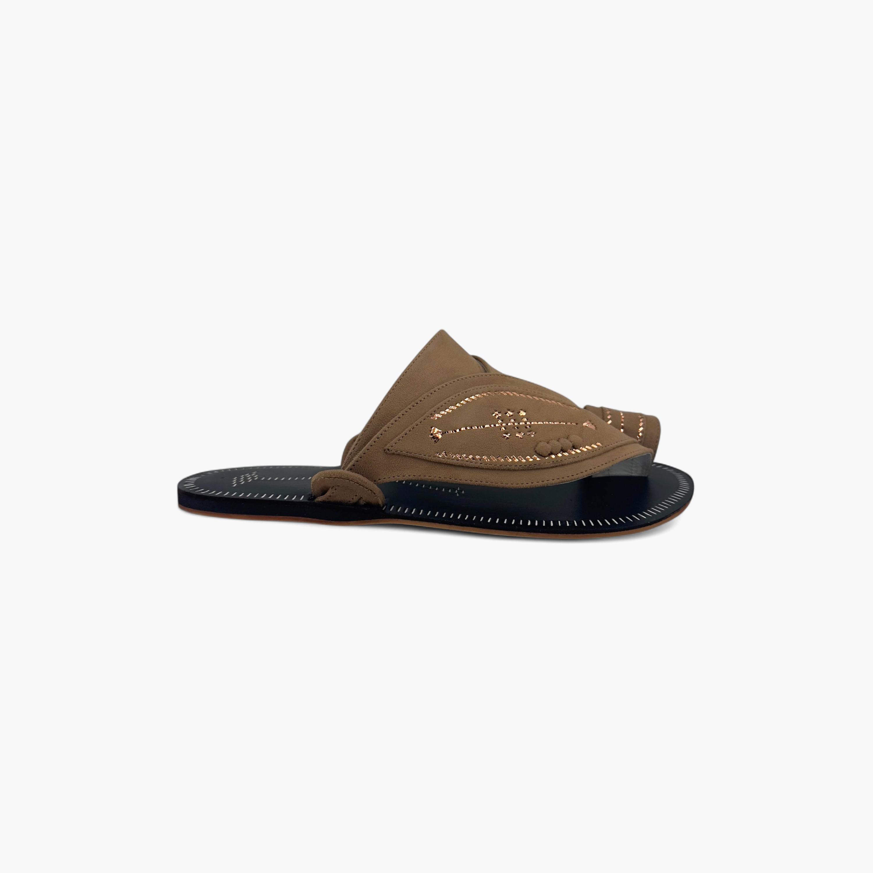 Al Fanoos Men's Slip-On Heritage Handmade Arabic Sandals | 21002-men-shoes-sandals-image-3