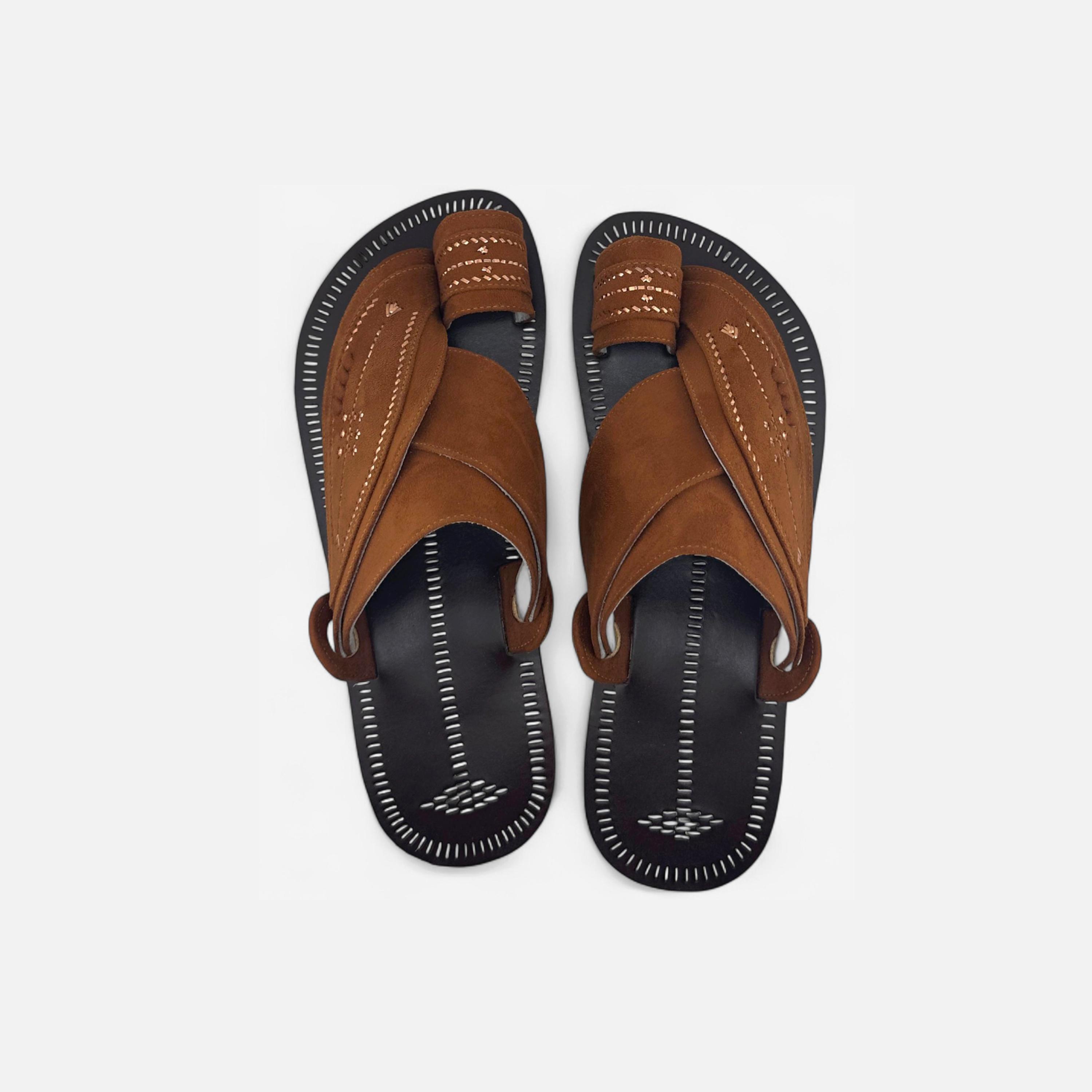 Al Fanoos Men's Slip-On Heritage Handmade Arabic Sandals | 21002-men-shoes-sandals-image-1