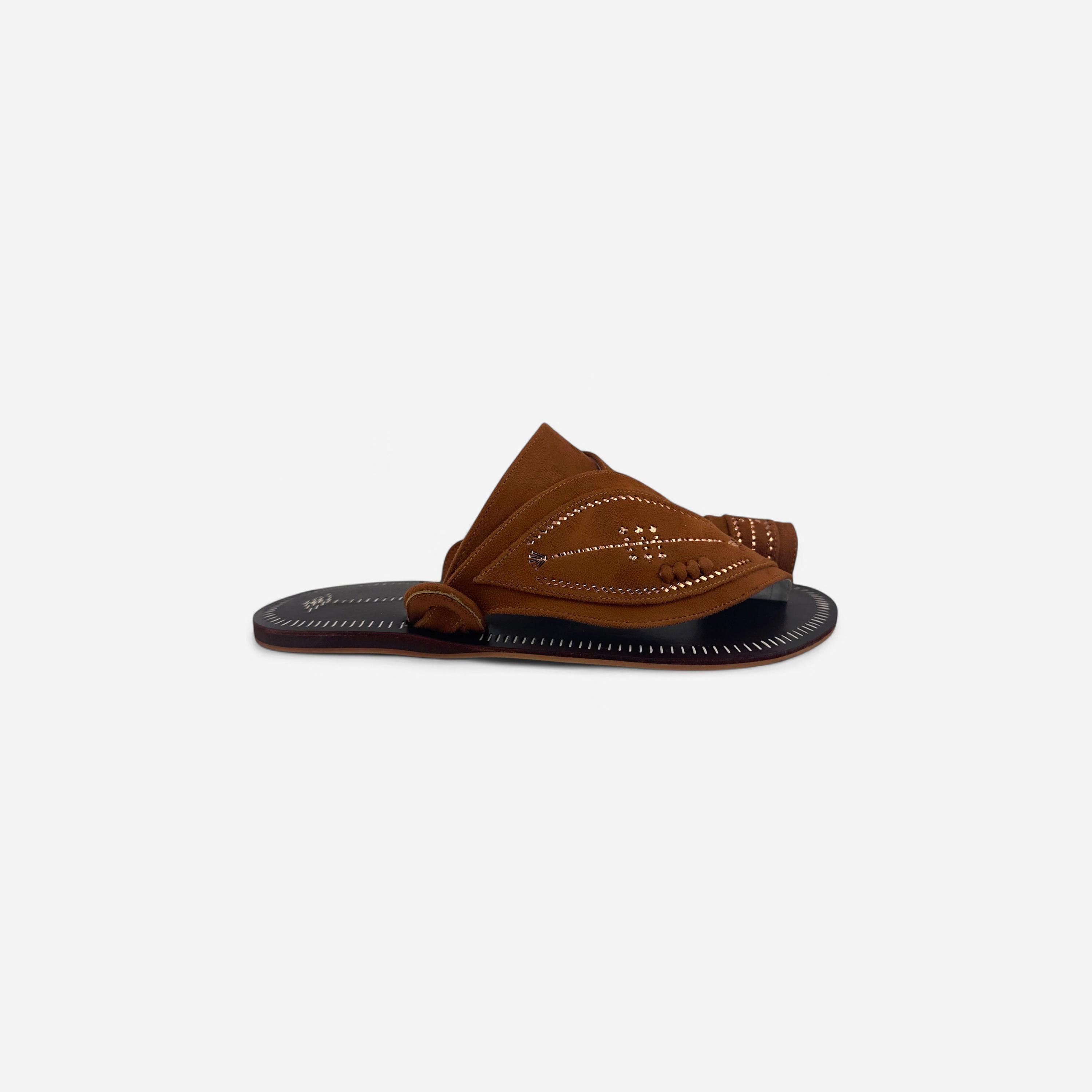Al Fanoos Men's Slip-On Heritage Handmade Arabic Sandals | 21002-men-shoes-sandals-image-3