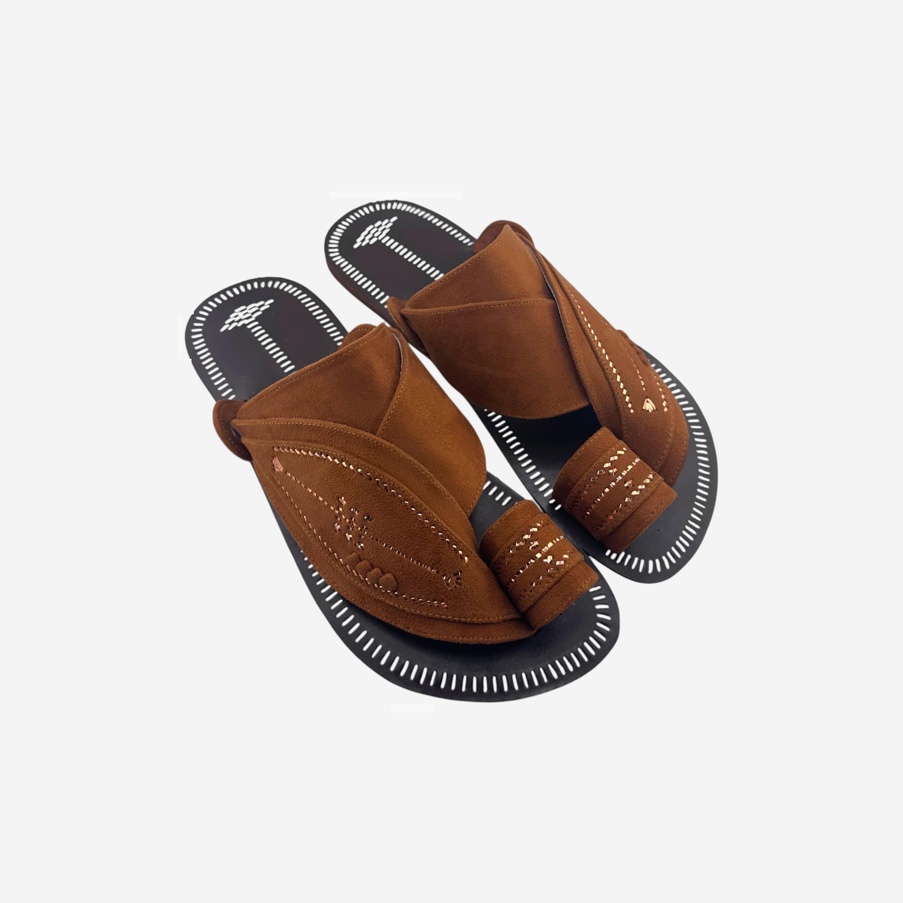 Al Fanoos Men's Slip-On Heritage Handmade Arabic Sandals | 21002-men-shoes-sandals-image-4