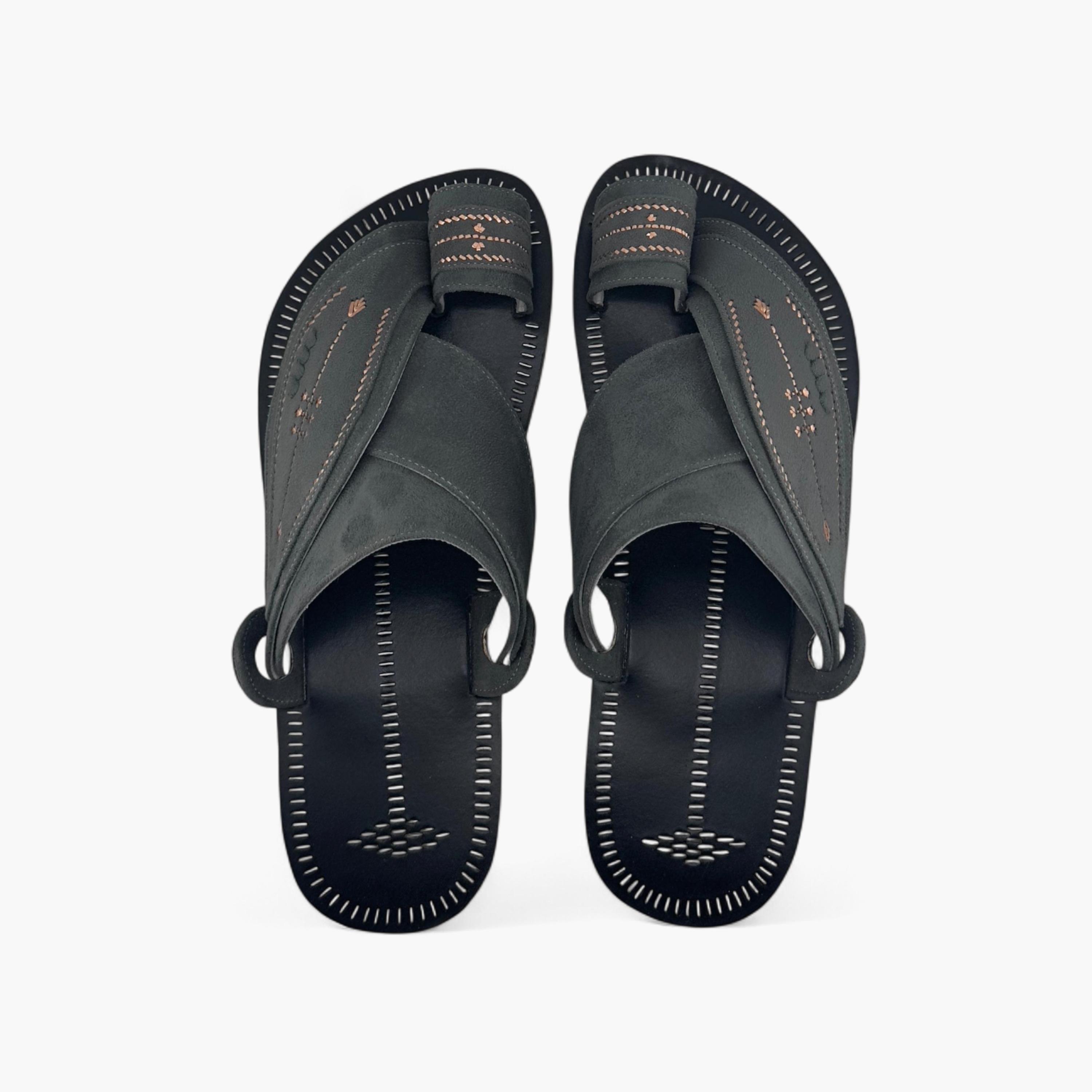 Al Fanoos Men's Slip-On Heritage Handmade Arabic Sandals | 21002-men-shoes-sandals-image-1