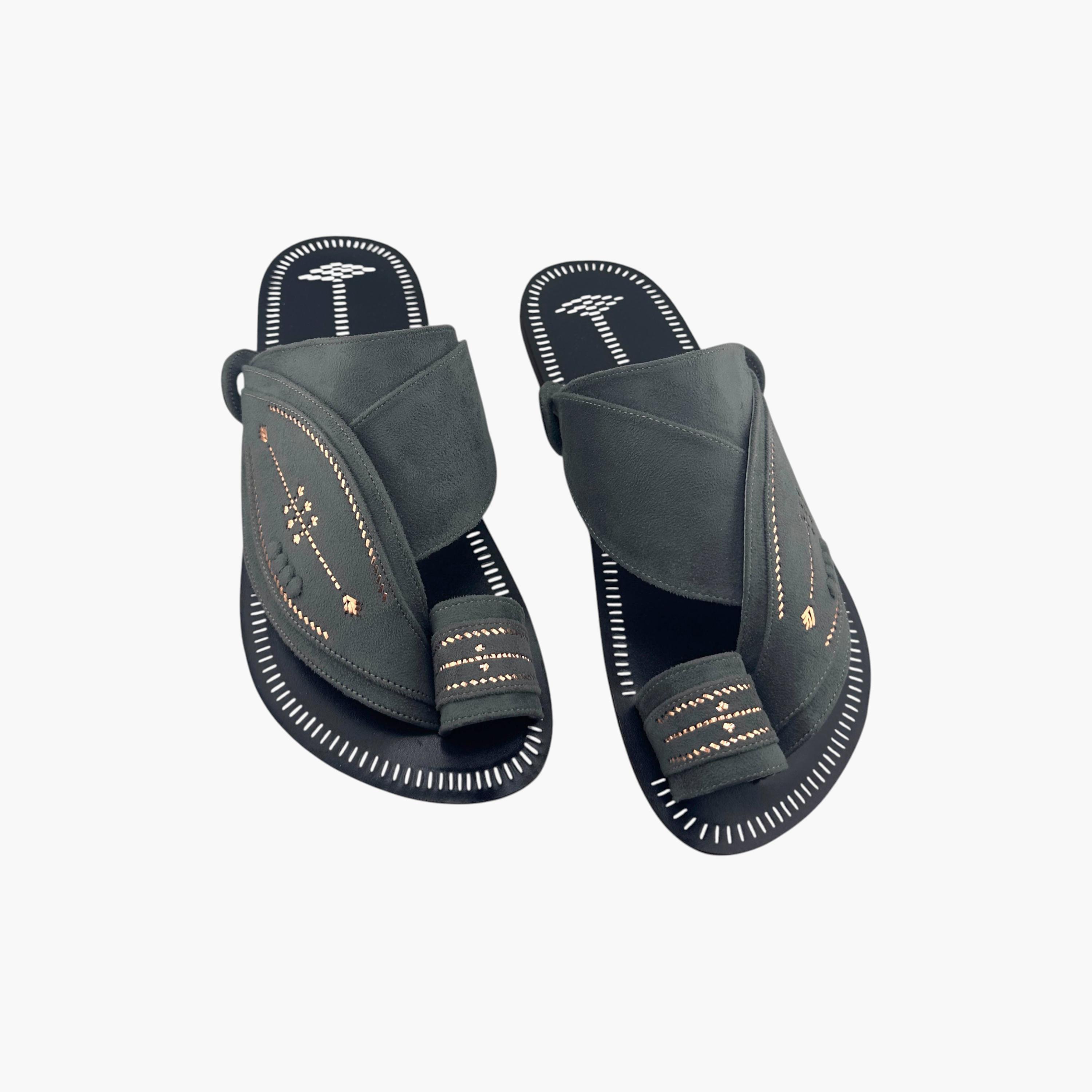 Al Fanoos Men's Slip-On Heritage Handmade Arabic Sandals | 21002-men-shoes-sandals-image-4