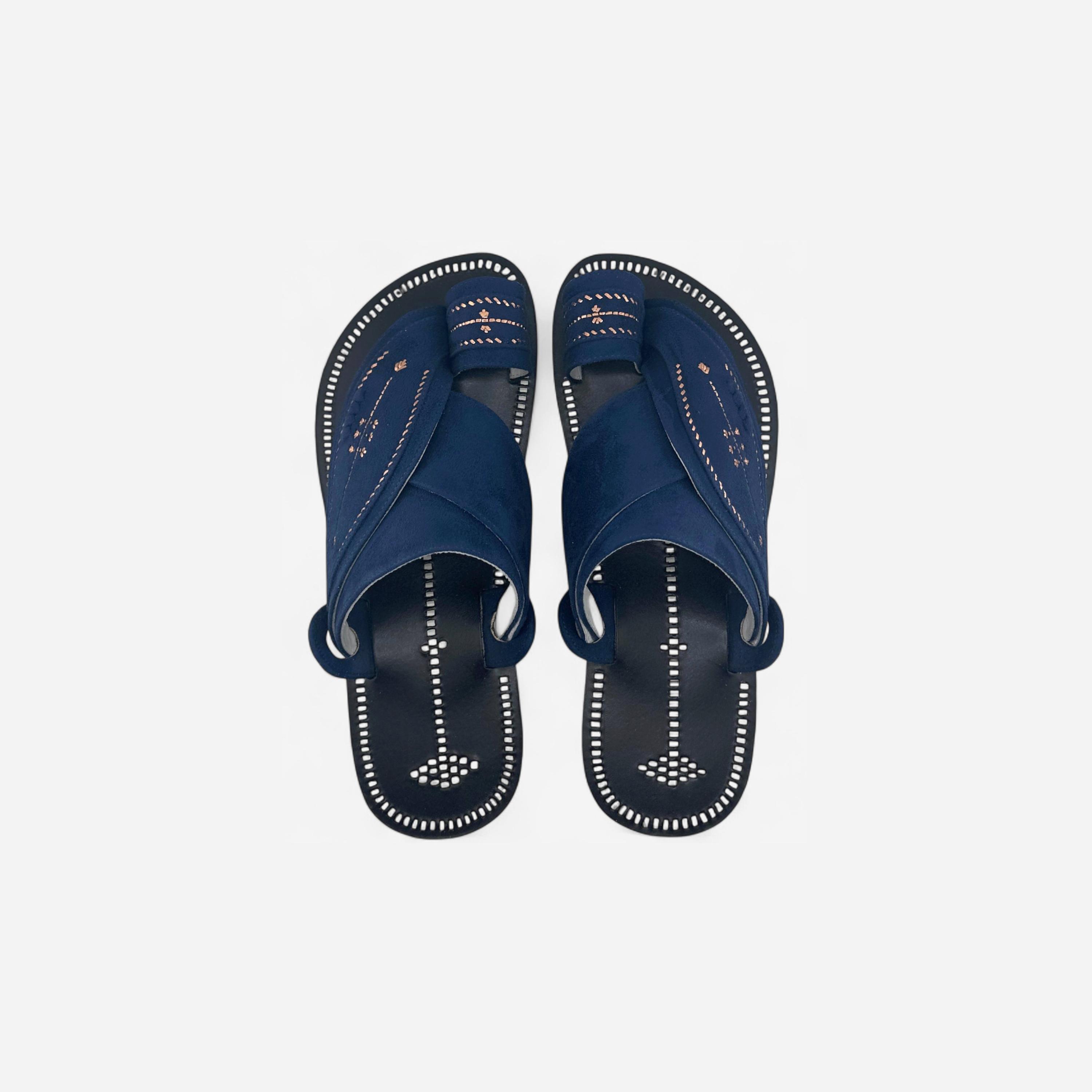 Al Fanoos Men's Slip-On Heritage Handmade Arabic Sandals | 21002-men-shoes-sandals-image-1