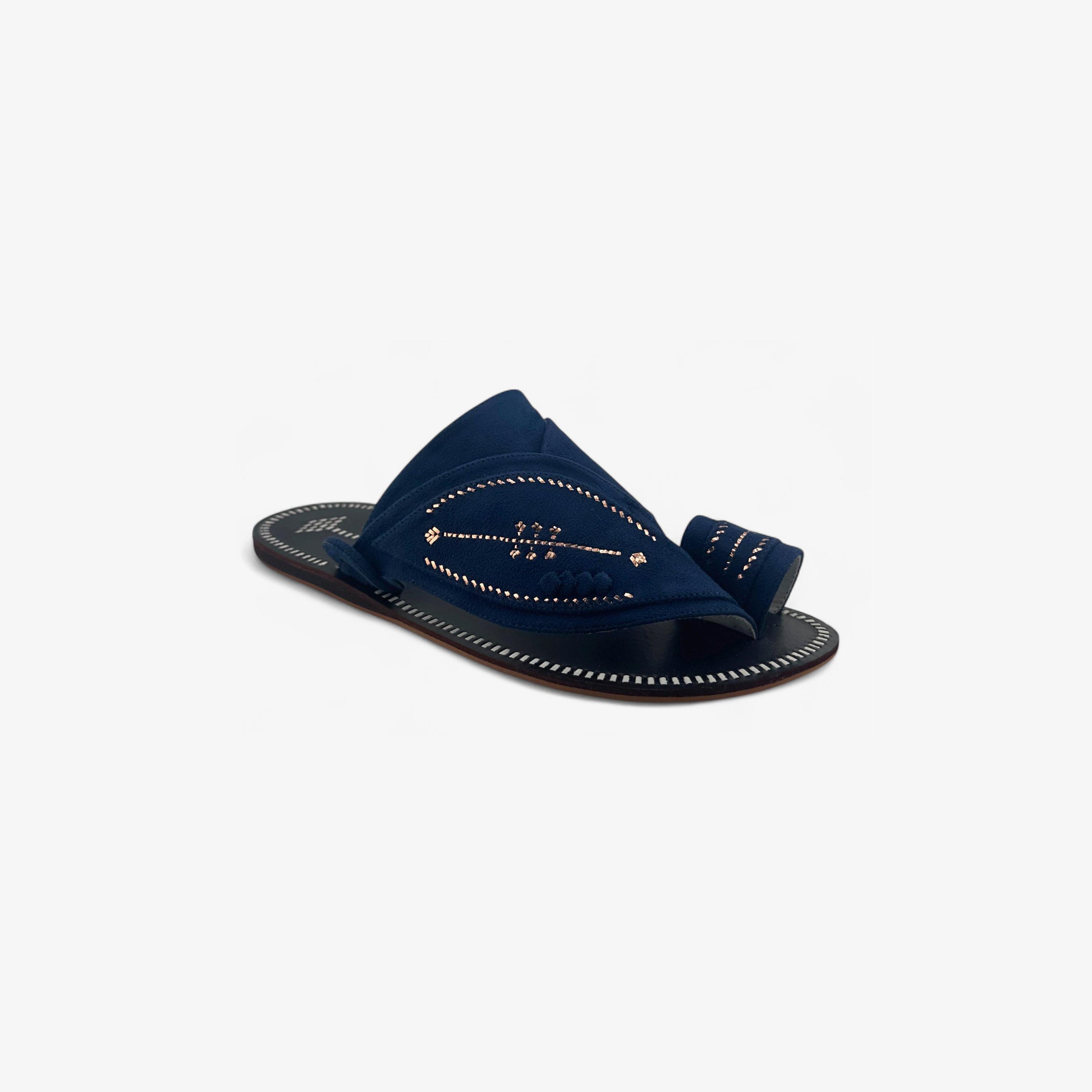 Al Fanoos Men's Slip-On Heritage Handmade Arabic Sandals | 21002-men-shoes-sandals-image-2
