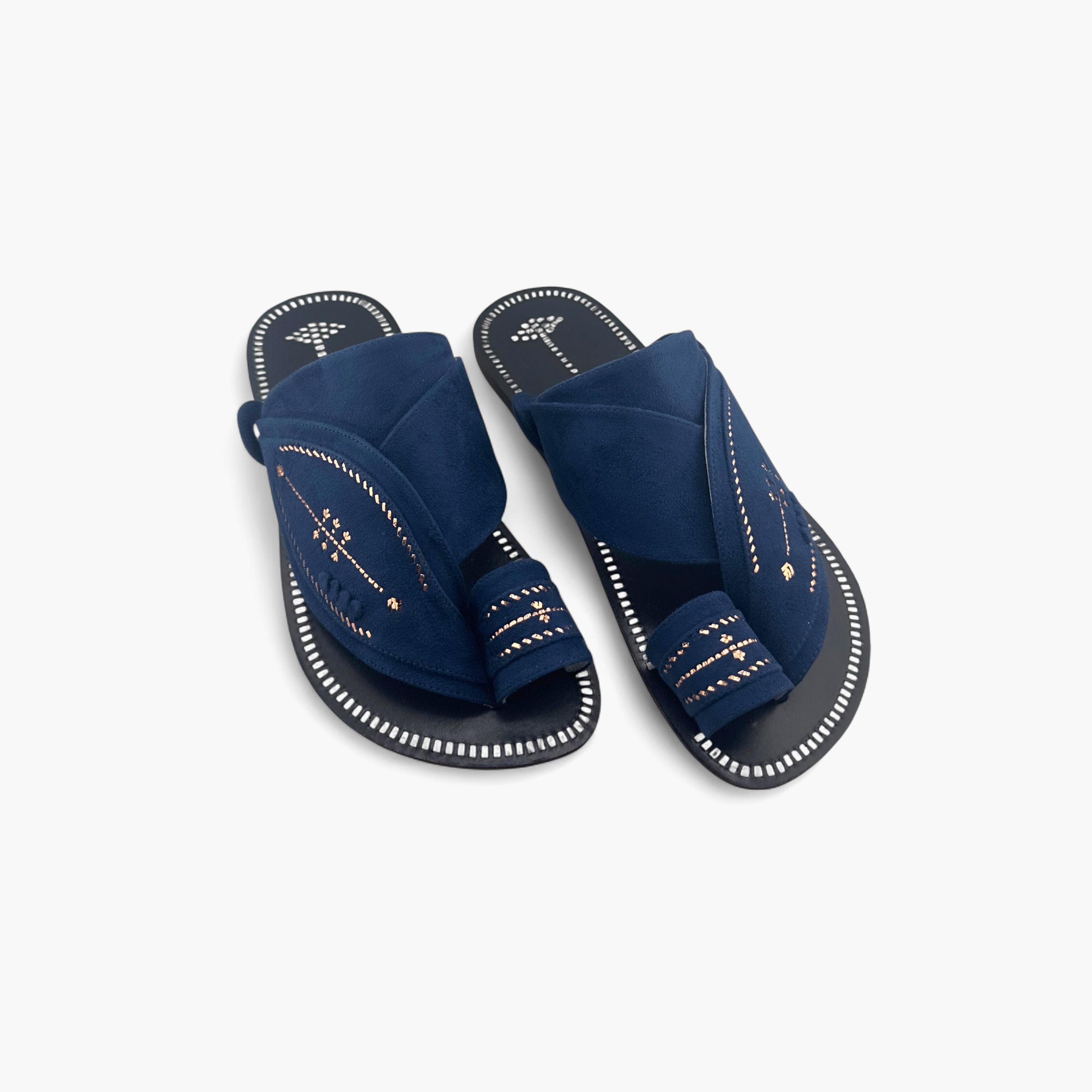 Al Fanoos Men's Slip-On Heritage Handmade Arabic Sandals | 21002-men-shoes-sandals-image-4