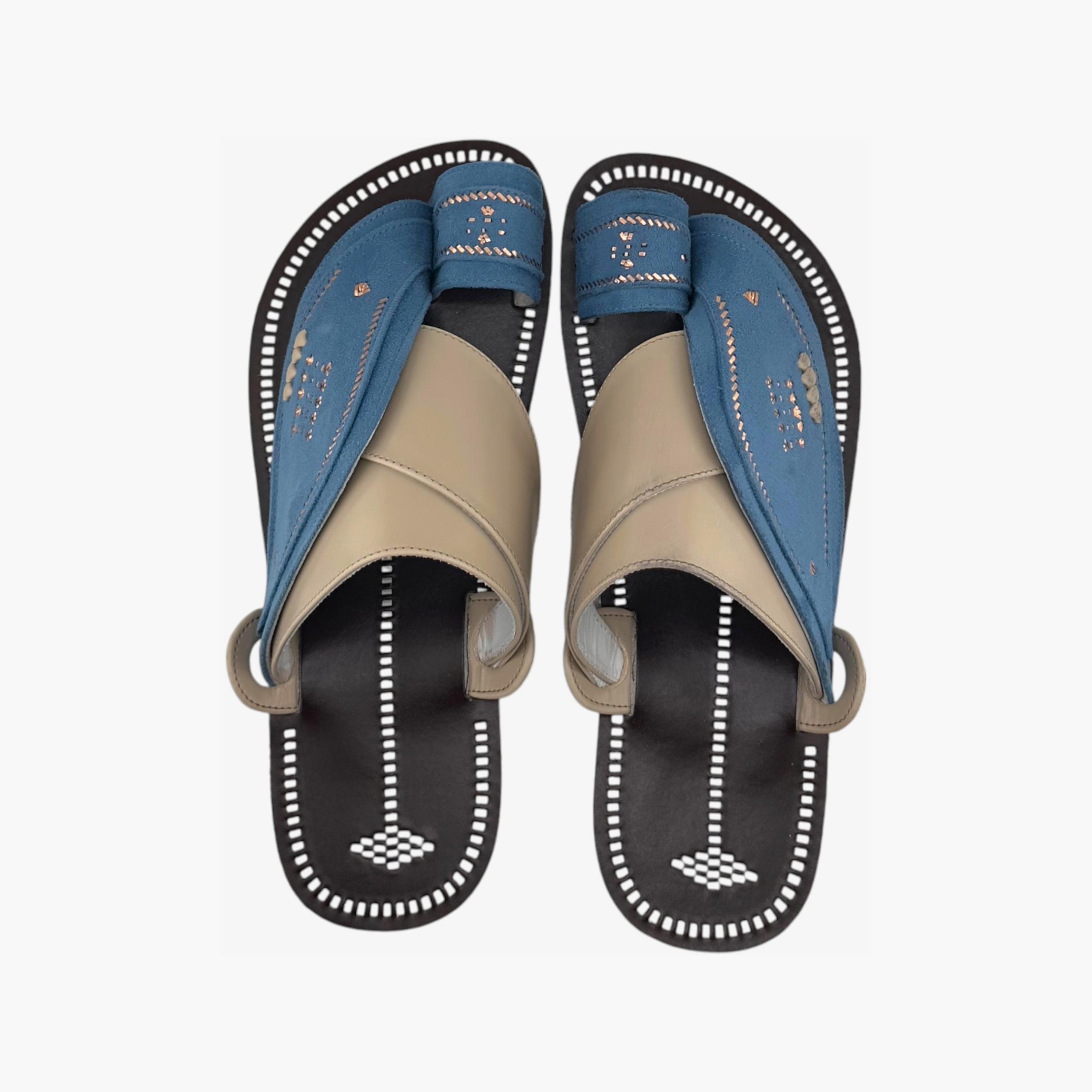 Al Fanoos Men's Slip-On Heritage Handmade Arabic Sandals | 21003-men-shoes-sandals-image-1