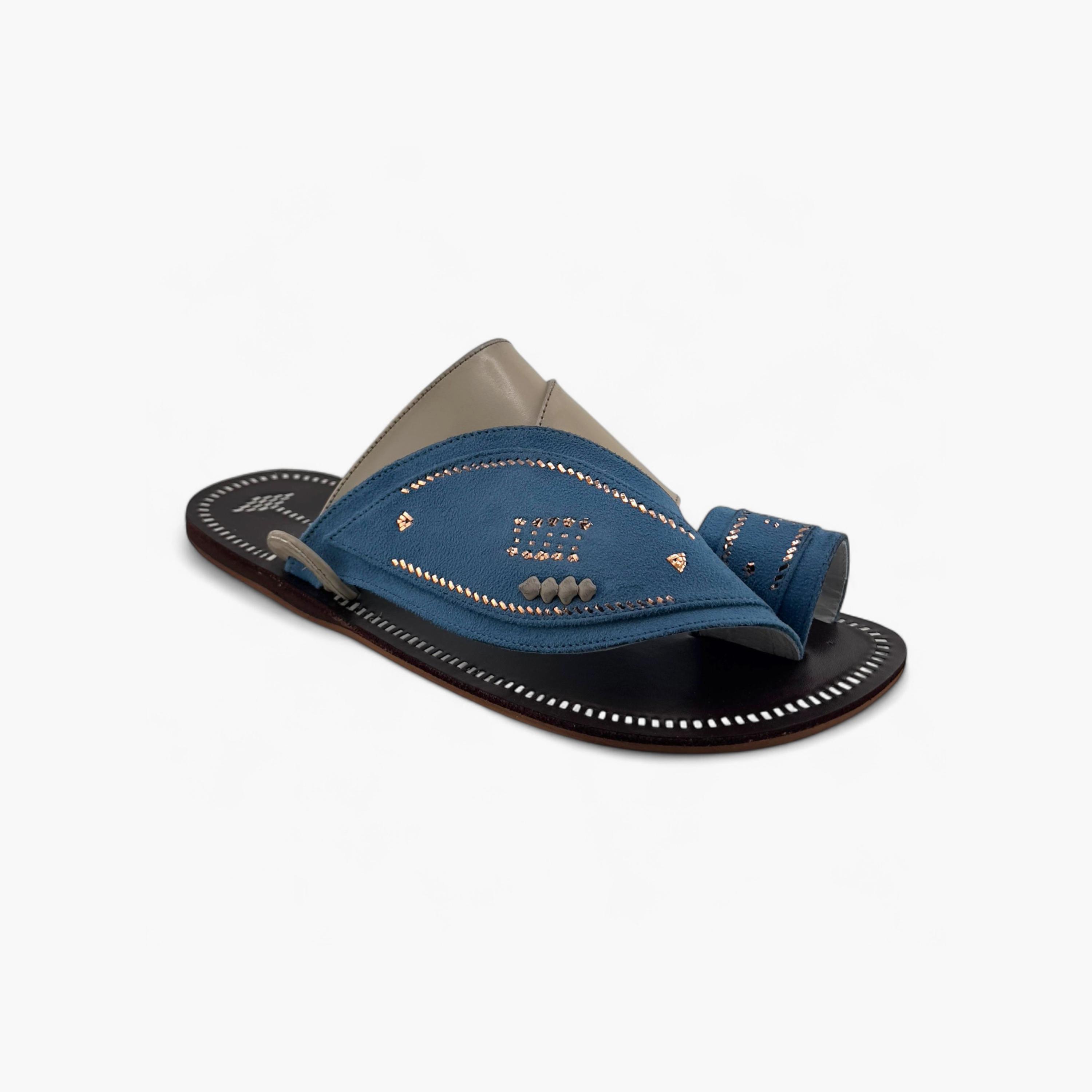 Al Fanoos Men's Slip-On Heritage Handmade Arabic Sandals | 21003-men-shoes-sandals-image-2