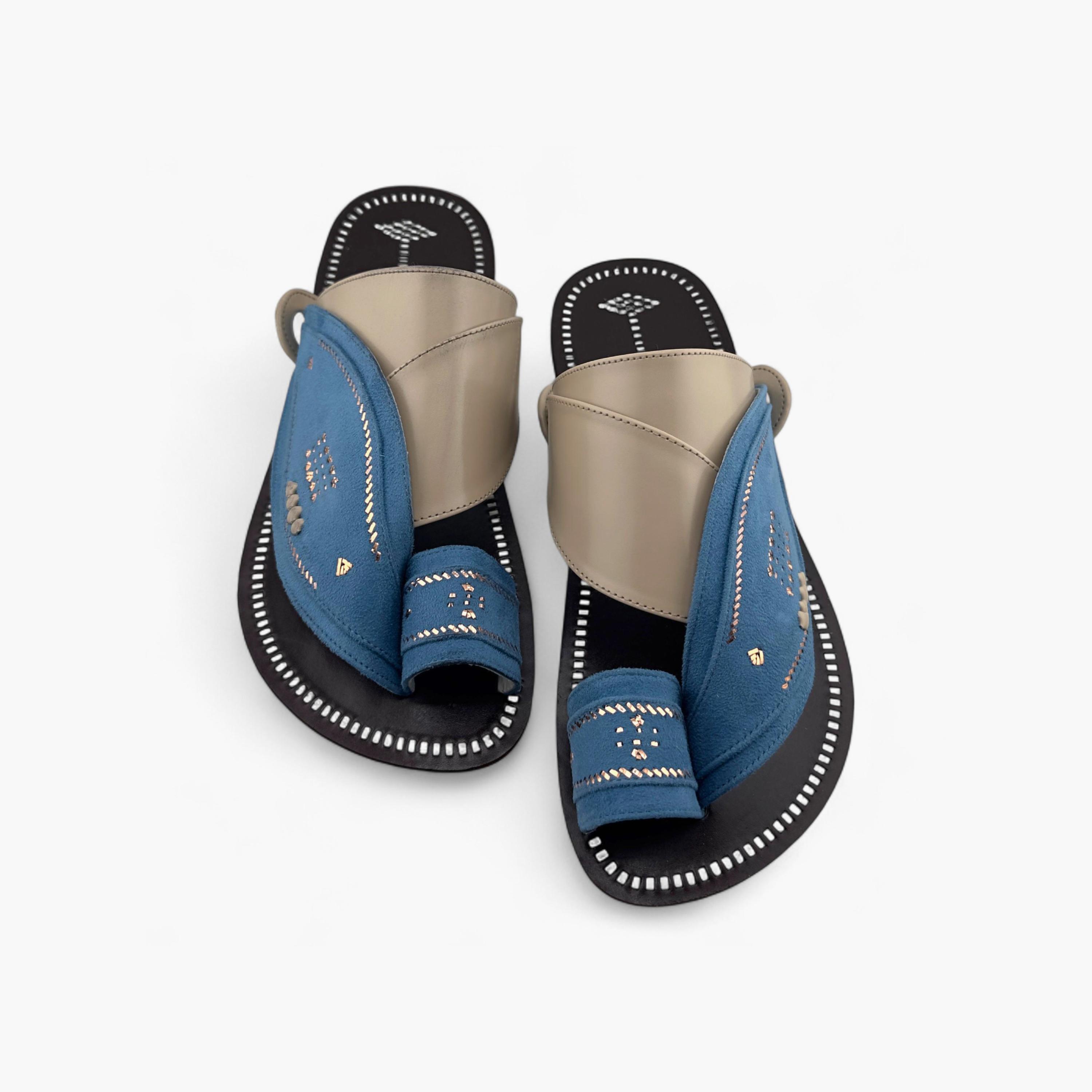 Al Fanoos Men's Slip-On Heritage Handmade Arabic Sandals | 21003-men-shoes-sandals-image-5