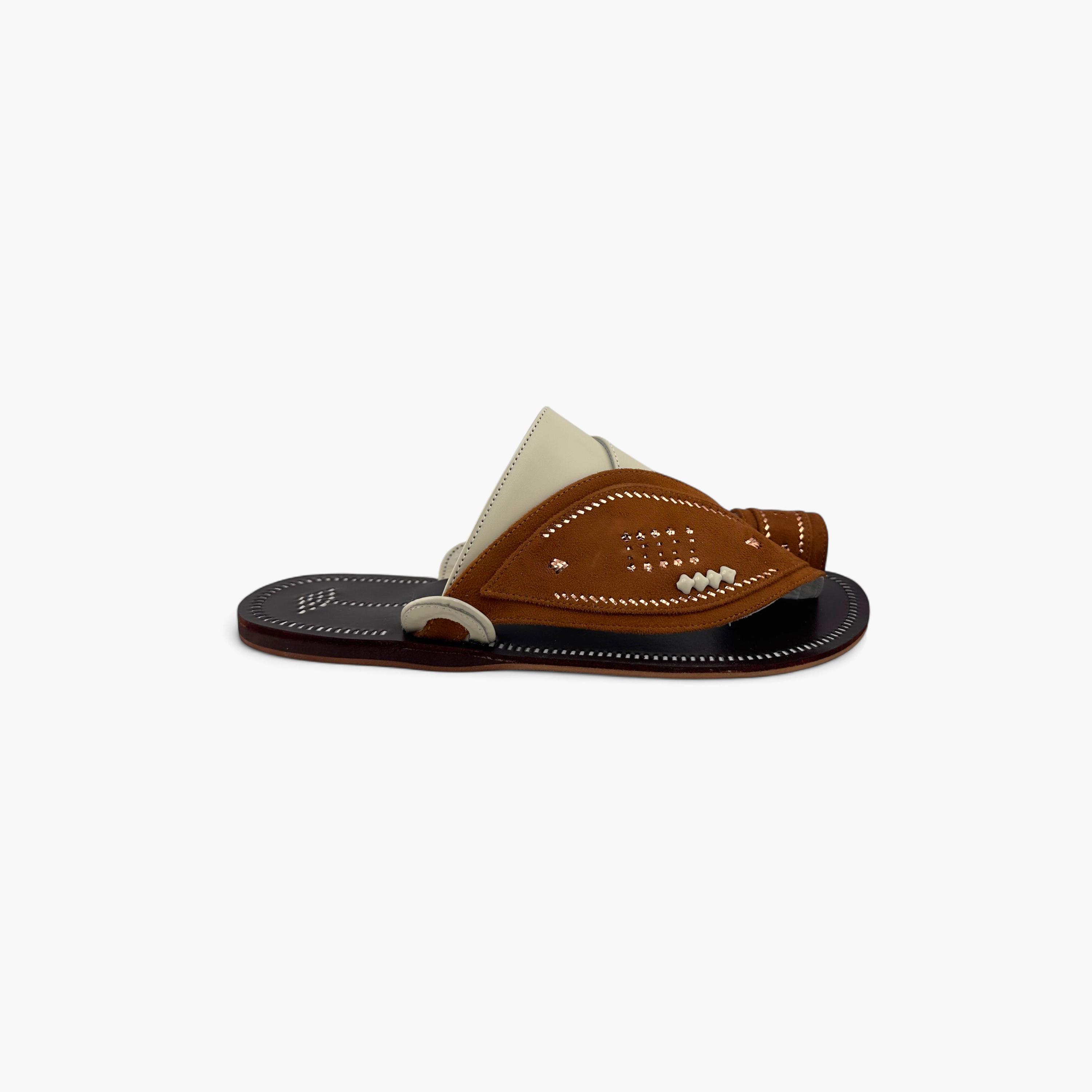 Al Fanoos Men's Slip-On Heritage Handmade Arabic Sandals | 21003-men-shoes-sandals-image-3