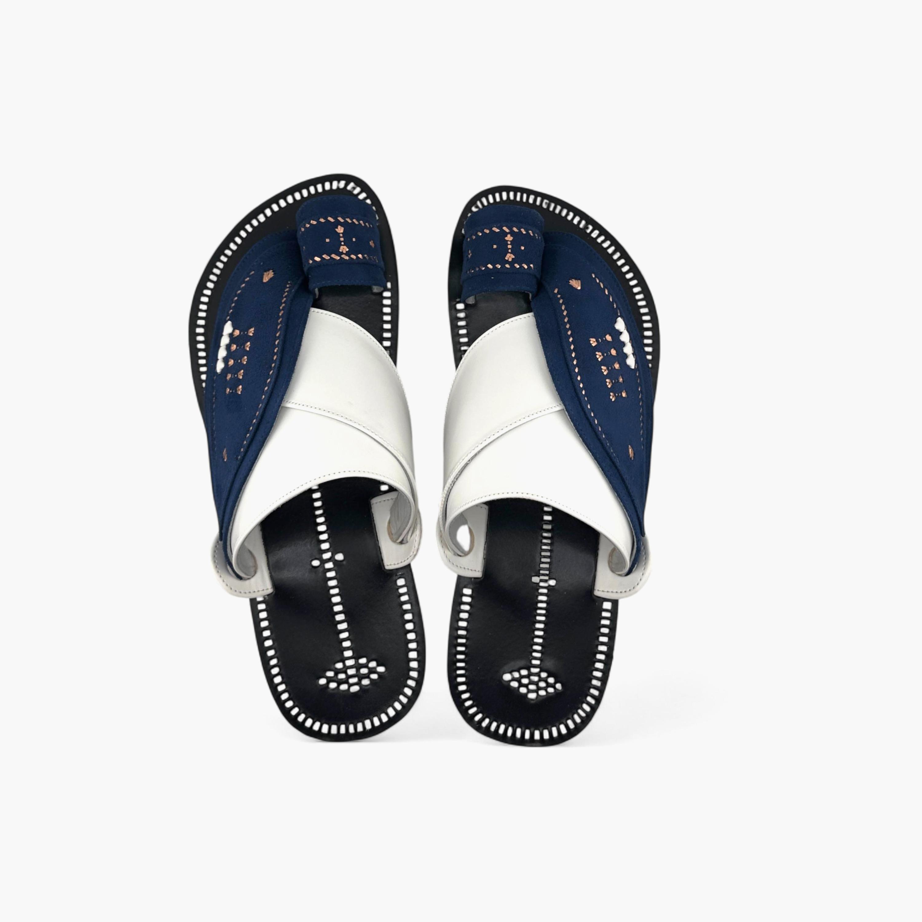 Al Fanoos Men's Slip-On Heritage Handmade Arabic Sandals | 21003-men-shoes-sandals-image-1