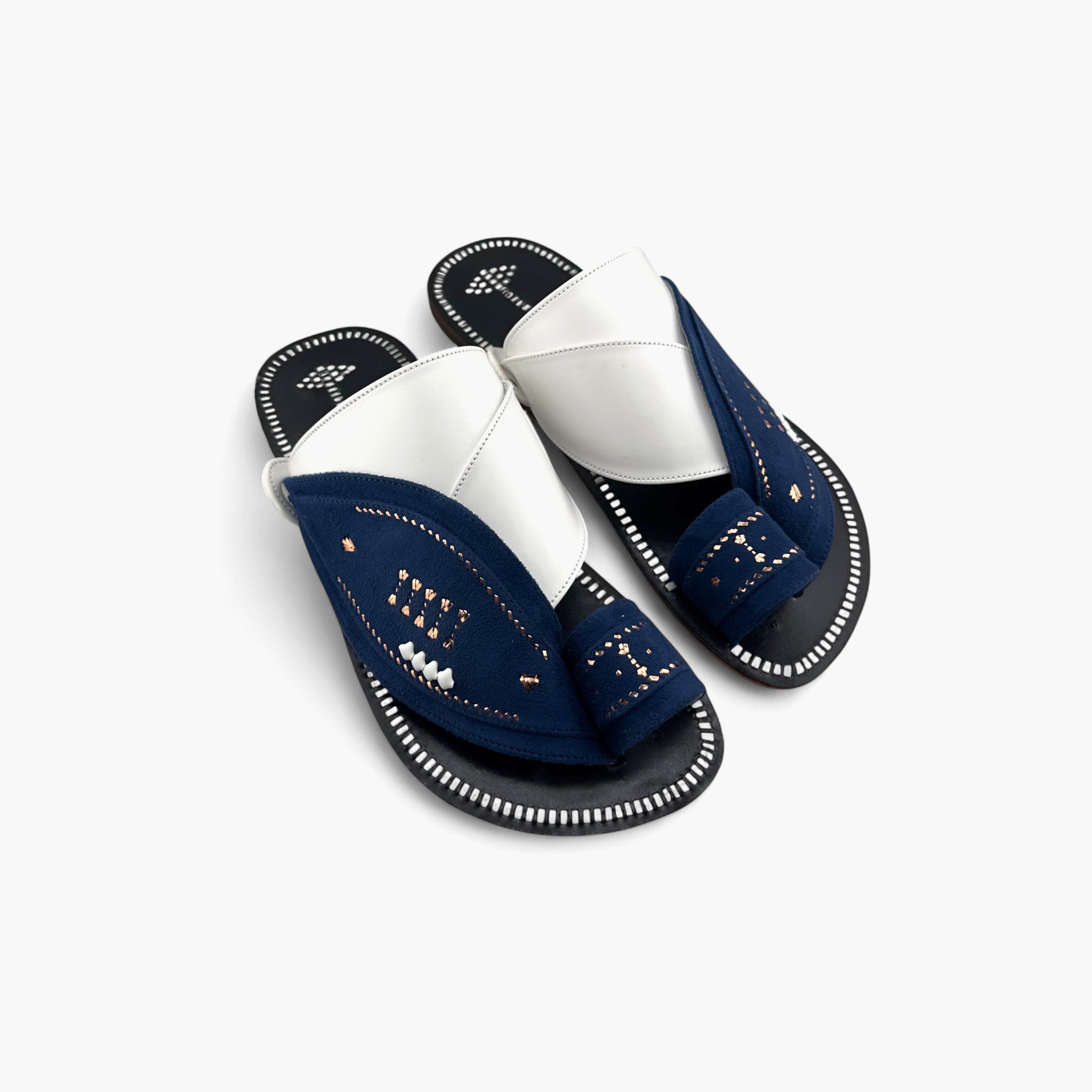 Al Fanoos Men's Slip-On Heritage Handmade Arabic Sandals | 21003-men-shoes-sandals-image-4