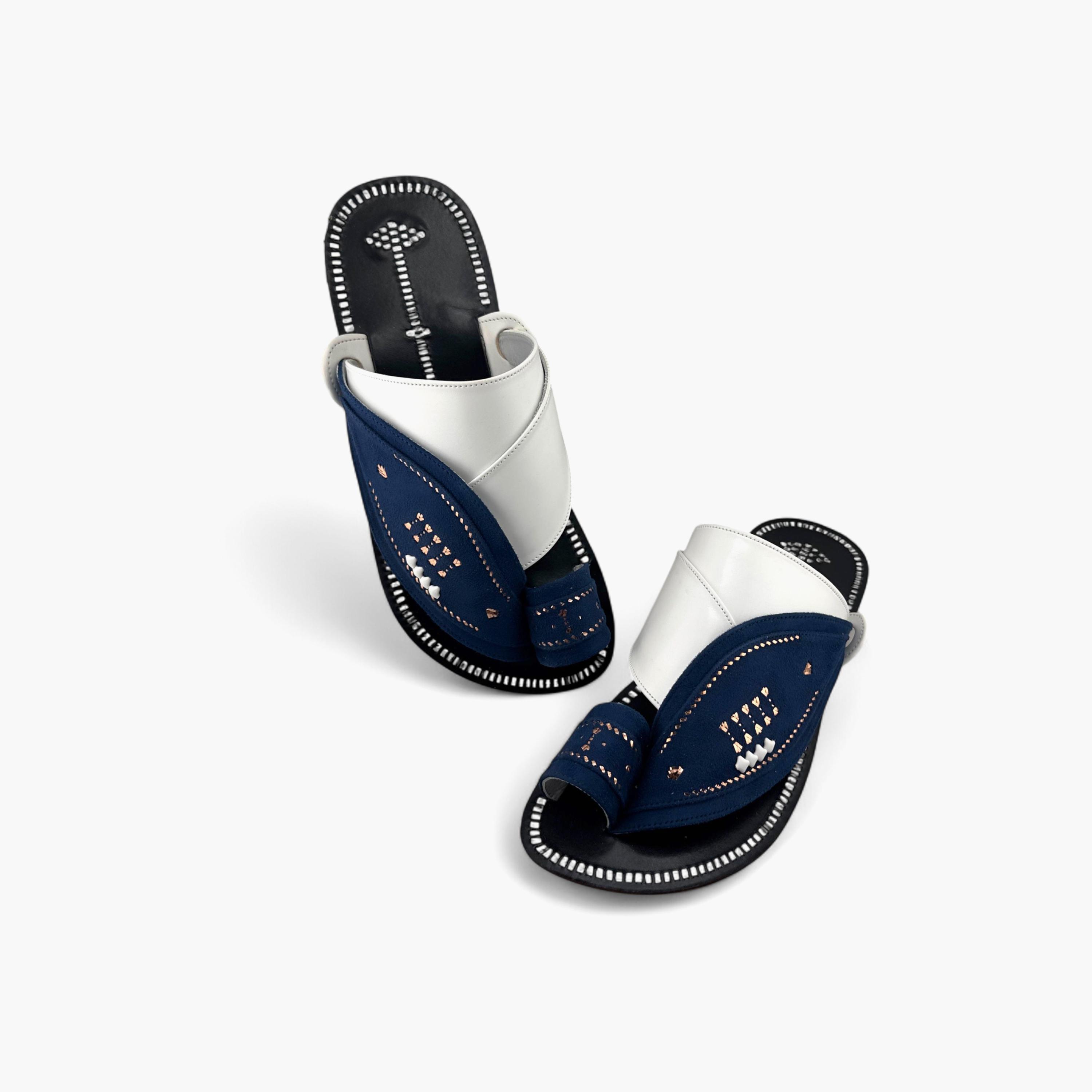 Al Fanoos Men's Slip-On Heritage Handmade Arabic Sandals | 21003-men-shoes-sandals-image-5