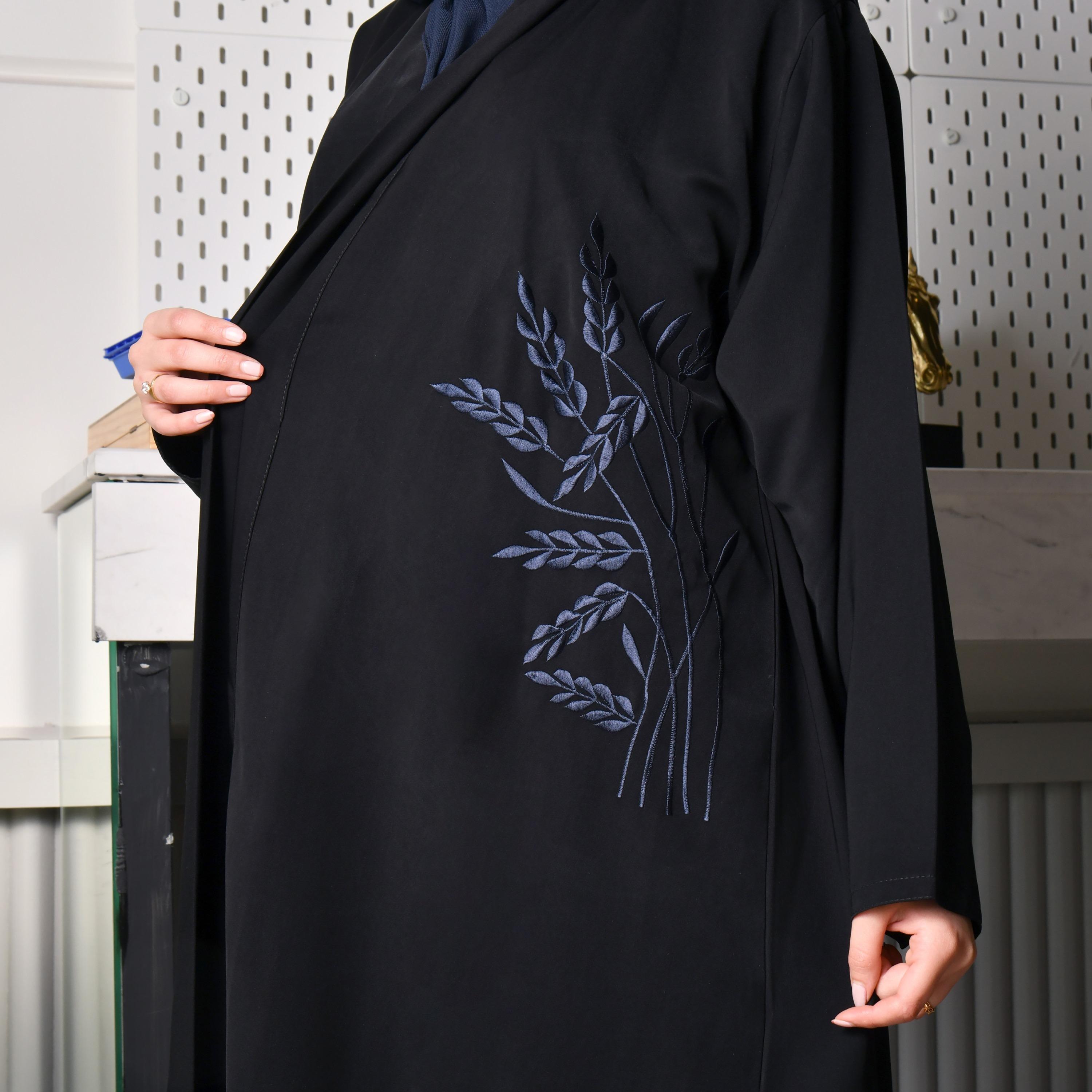Hawraa Embroidered Abaya with Hijab-women-arabicclothing-abayas-image-3