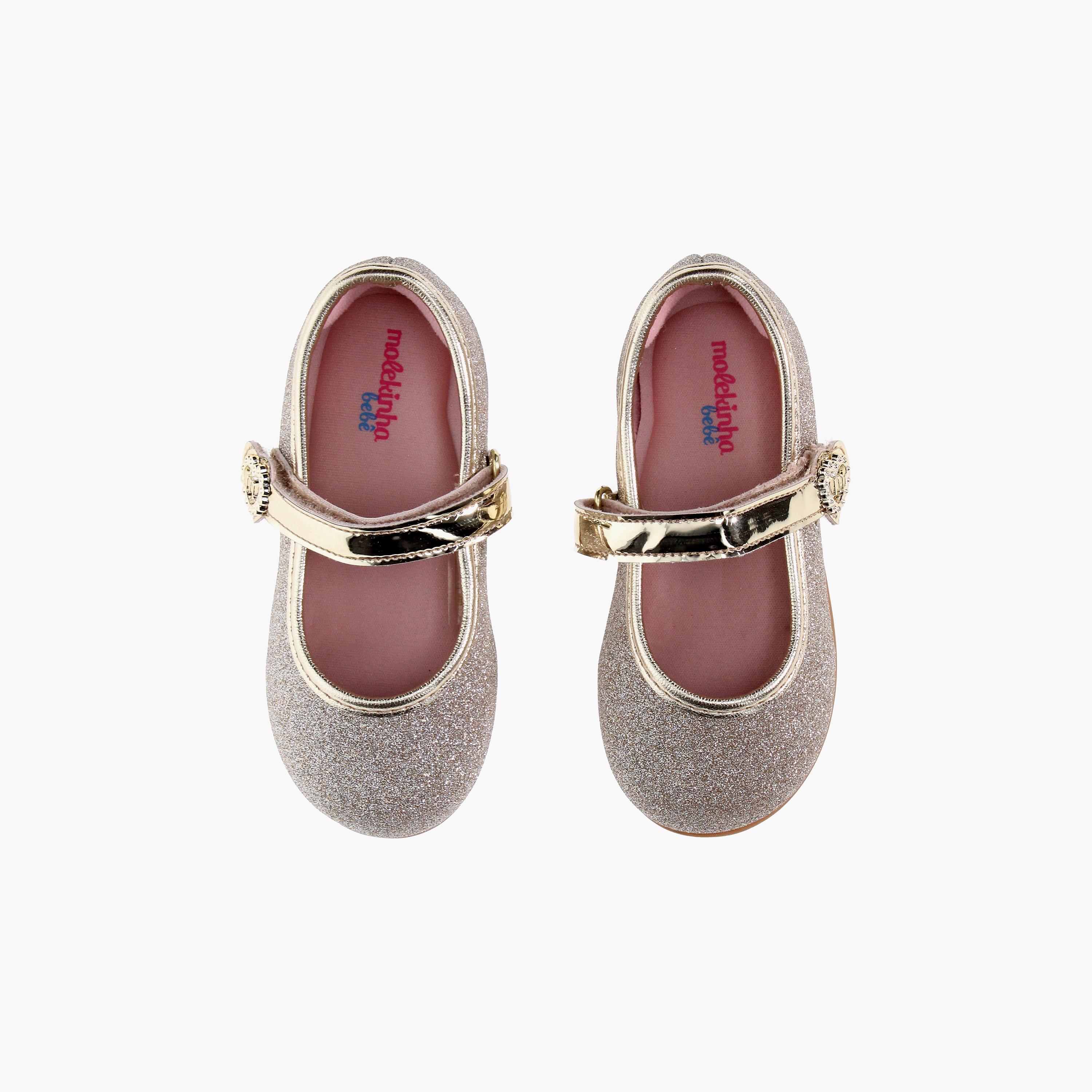 Molekinha by Geoomnii Kids Glitter Mary Jane with Velcro Fastening | 2106-1042-13410      -girls-shoes-ballerinas-image-5