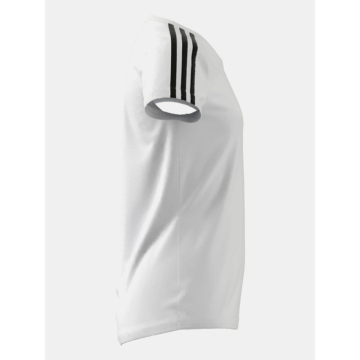 ADIDAS Girl 3 Striped Shoulder Print T-shirt-sports-girls-clothing-tops-image-3
