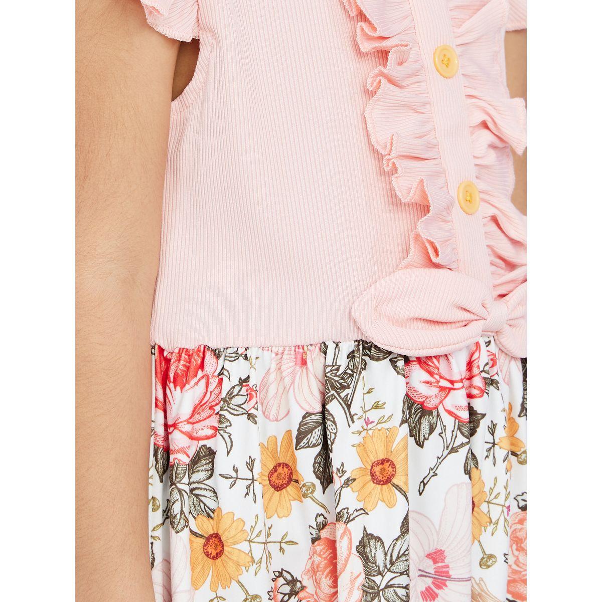 فستان كاجوال مطبع بزهور-girls-clothing-dressesandjumpsuits-image-3