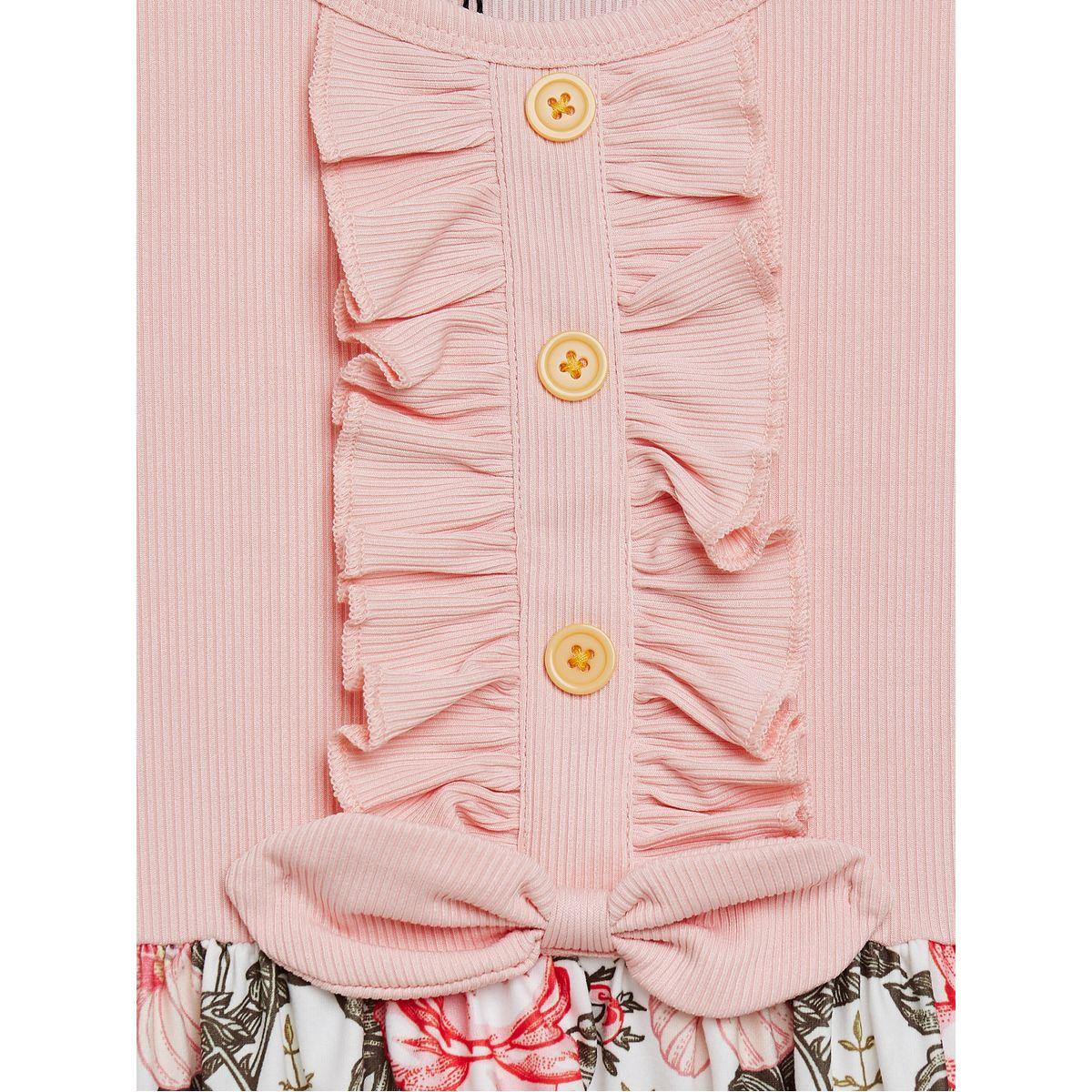 Styli Ruffle Sleeve Floral Print Casual Dress-girls-clothing-dressesandjumpsuits-image-6