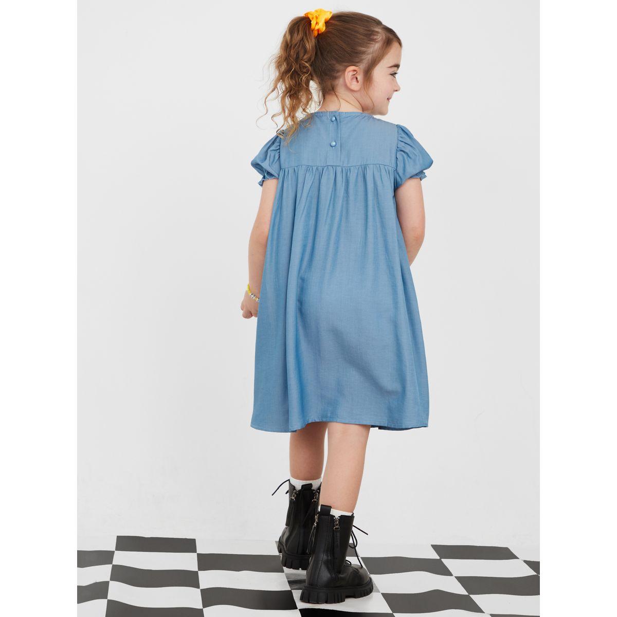 Styli Floral Applique Tunic Dress-girls-clothing-dressesandjumpsuits-image-4