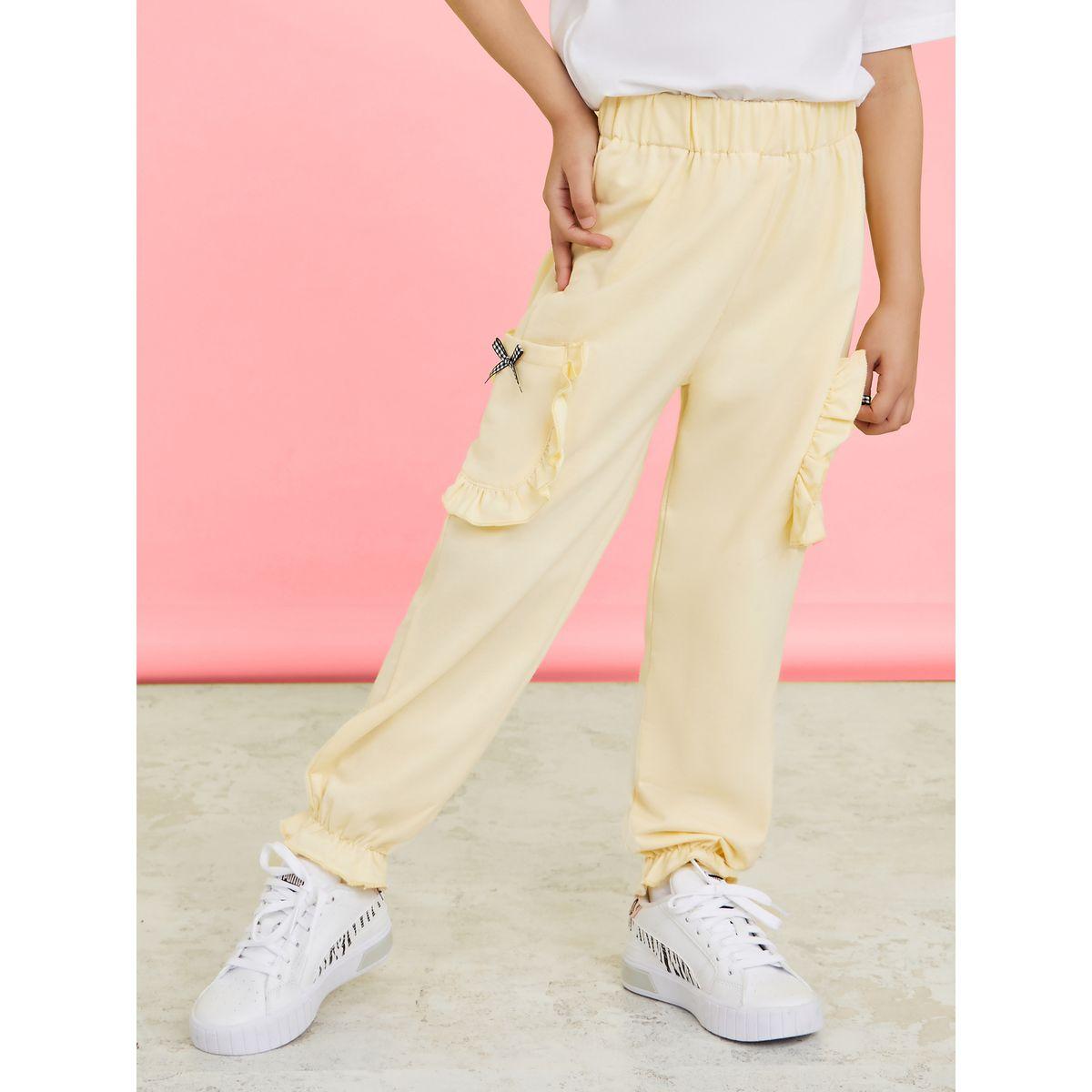 Styli Ruffle Pocket Detail Joggers-girls-clothing-bottoms-joggersandtrackpants-image-1