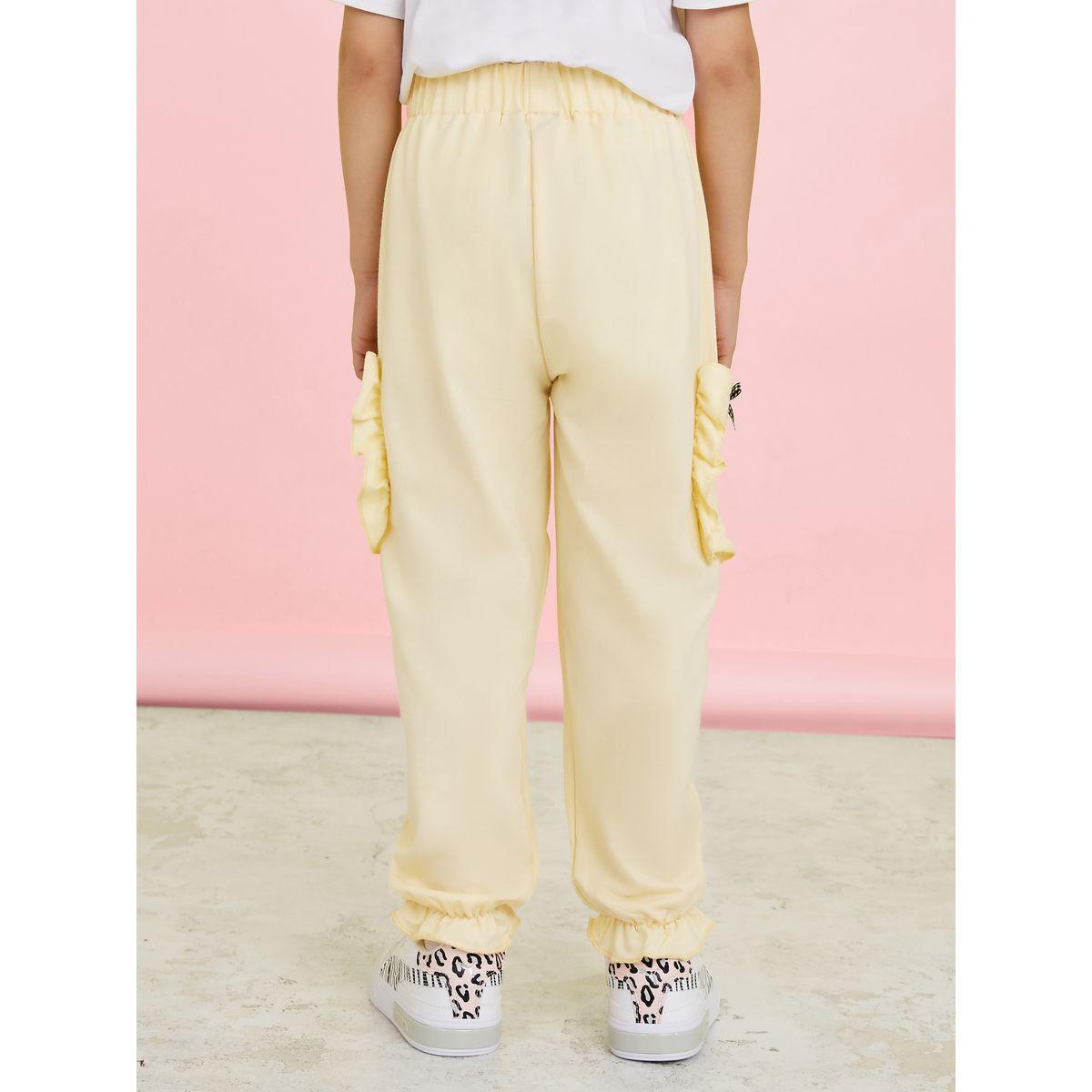 Styli Ruffle Pocket Detail Joggers-girls-clothing-bottoms-joggersandtrackpants-image-4