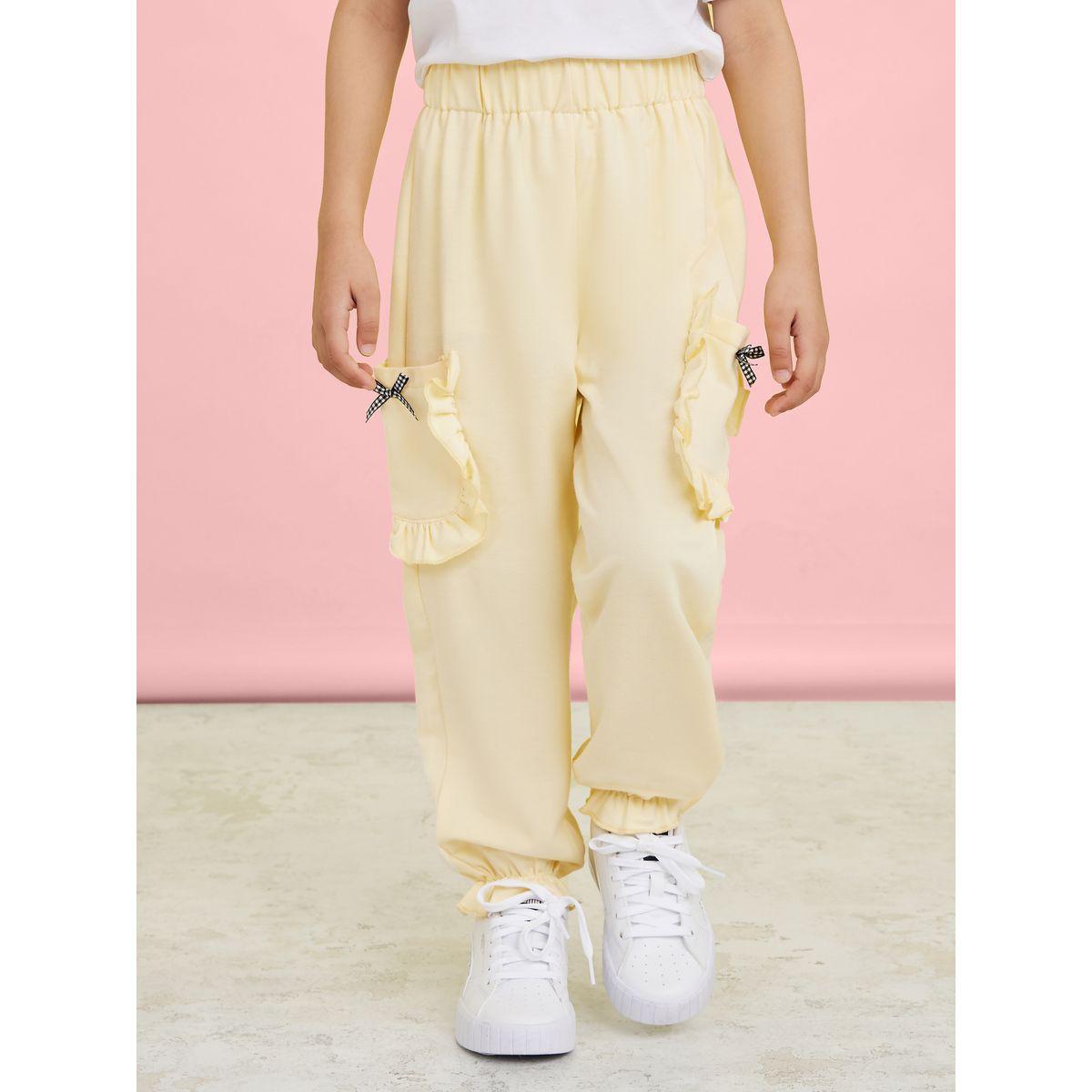 Styli Ruffle Pocket Detail Joggers-girls-clothing-bottoms-joggersandtrackpants-image-5