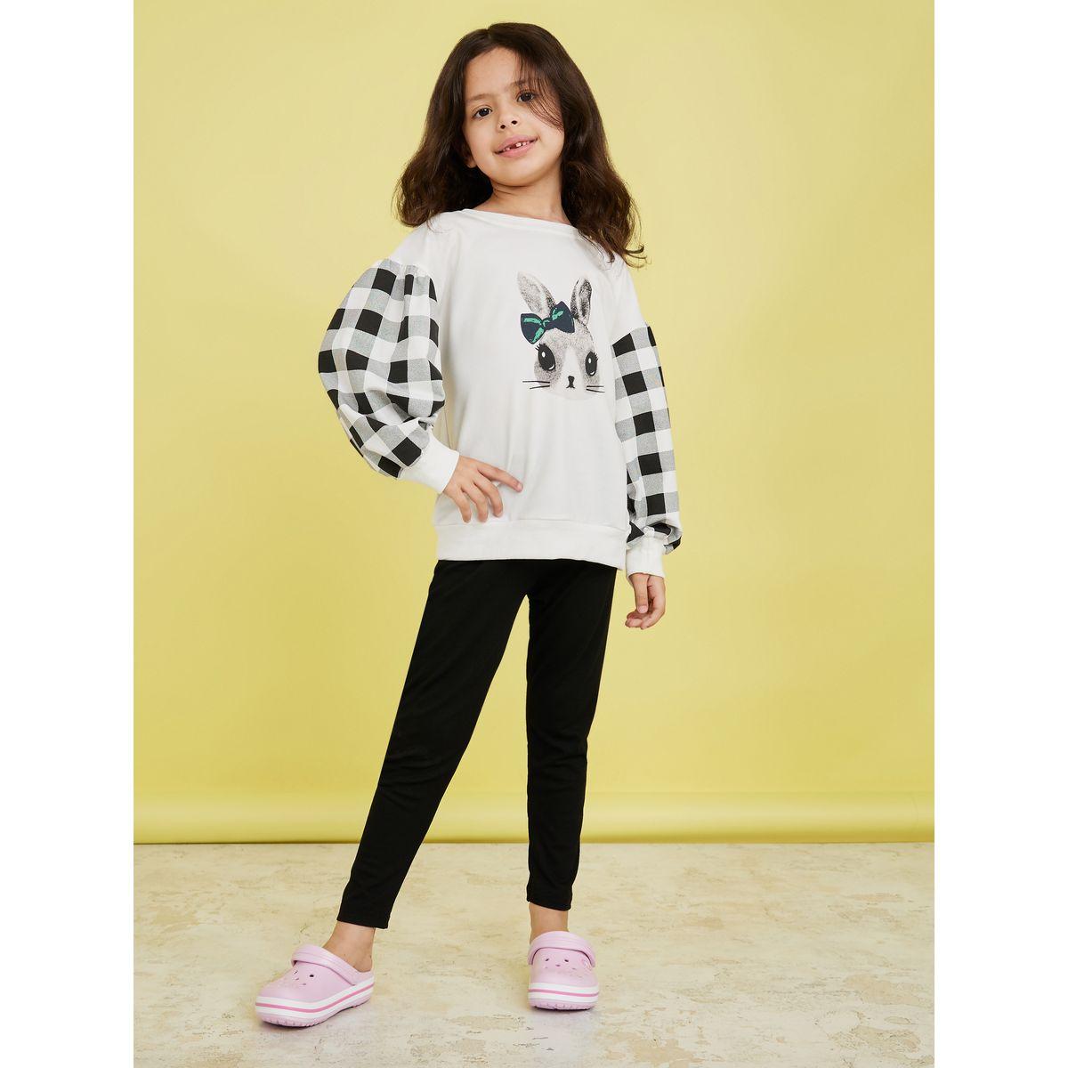 Styli Pack of 2 - Solid Ankle Length Leggings-girls-clothing-bottoms-leggings-image-2