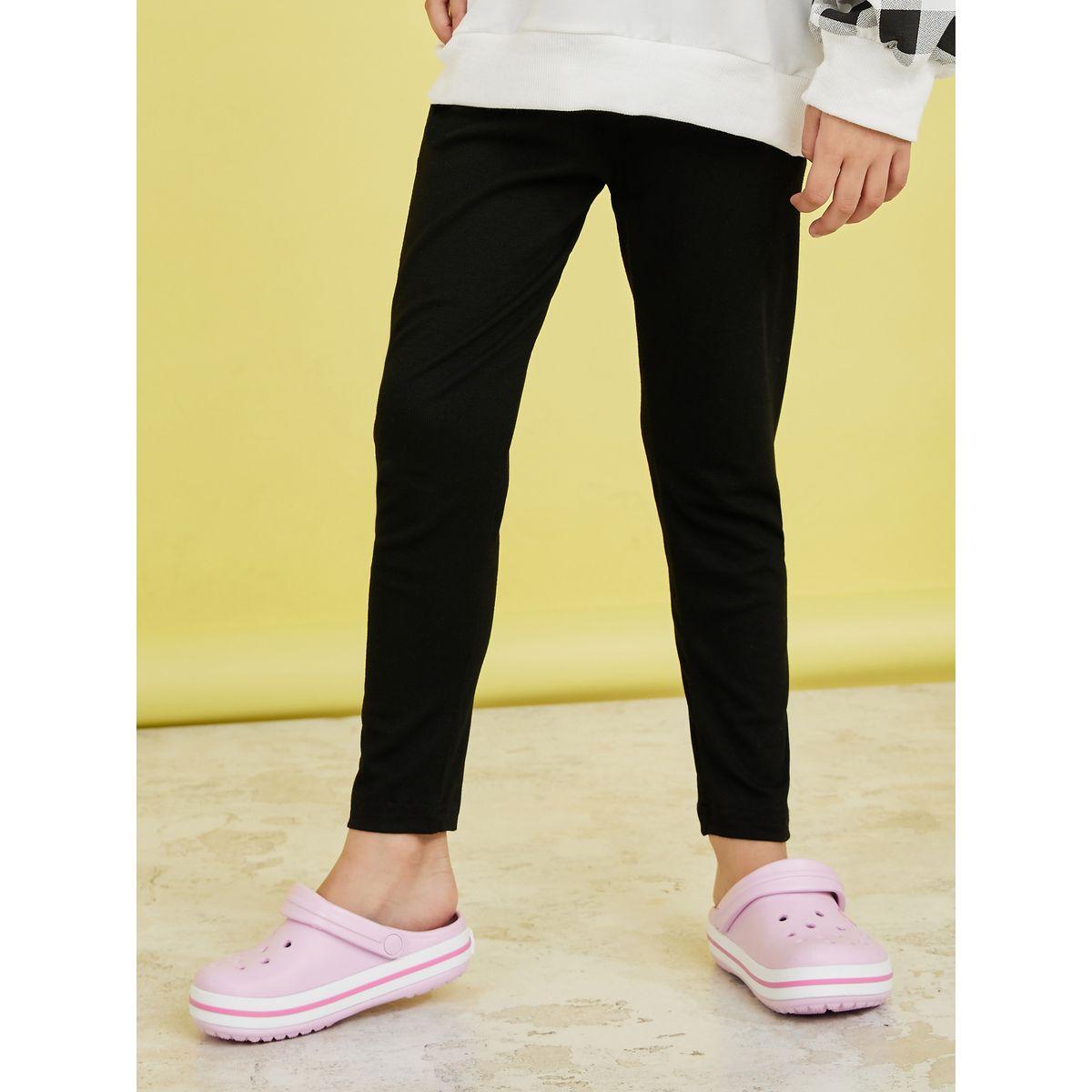 Styli Pack of 2 - Solid Ankle Length Leggings-girls-clothing-bottoms-leggings-image-3
