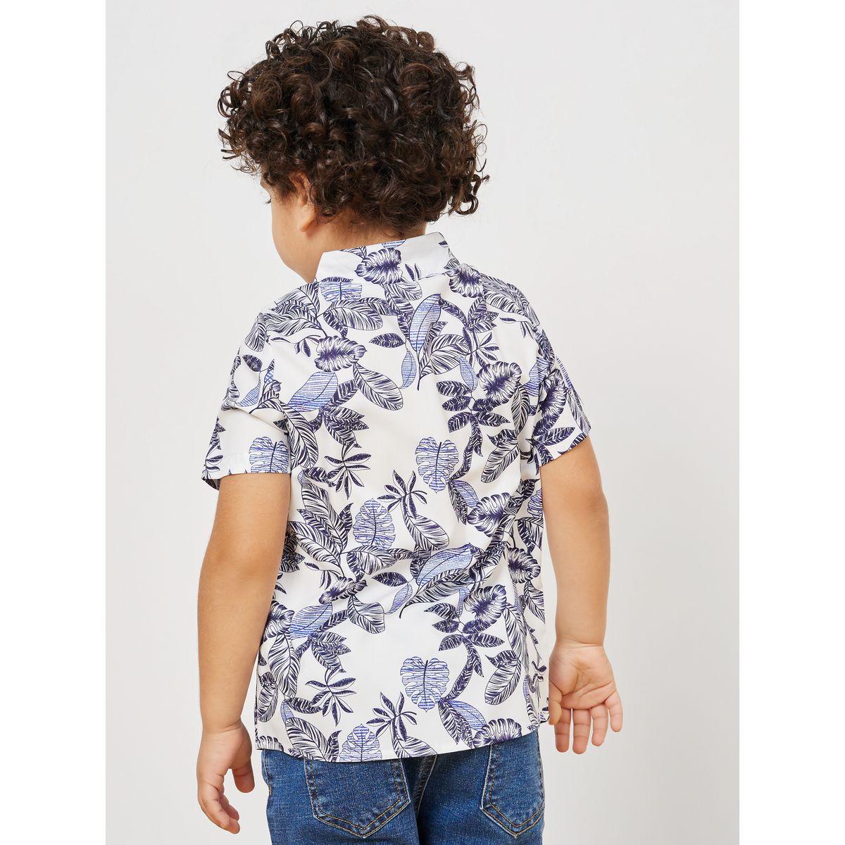 Styli Regular Fit All Over Leaf Print Shirt-boys-clothing-shirts-image-3