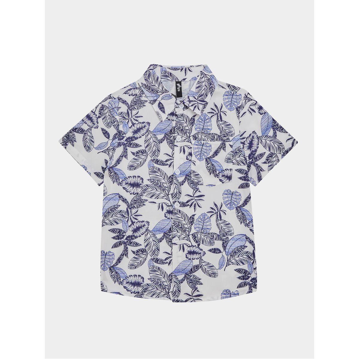 قميص مطبع بطبعة اوراق شجر-boys-clothing-shirts-image-5