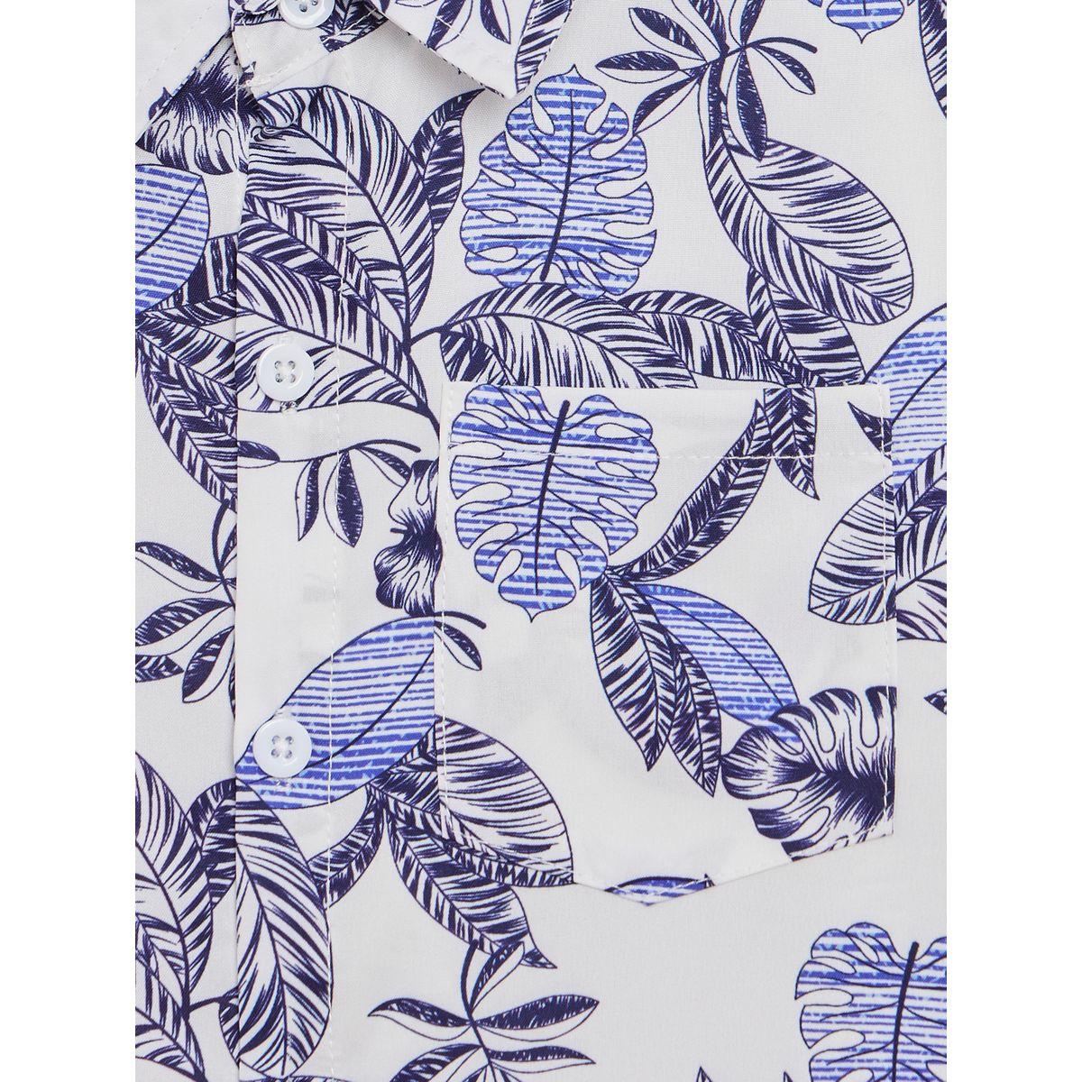 Styli Regular Fit All Over Leaf Print Shirt-boys-clothing-shirts-image-6