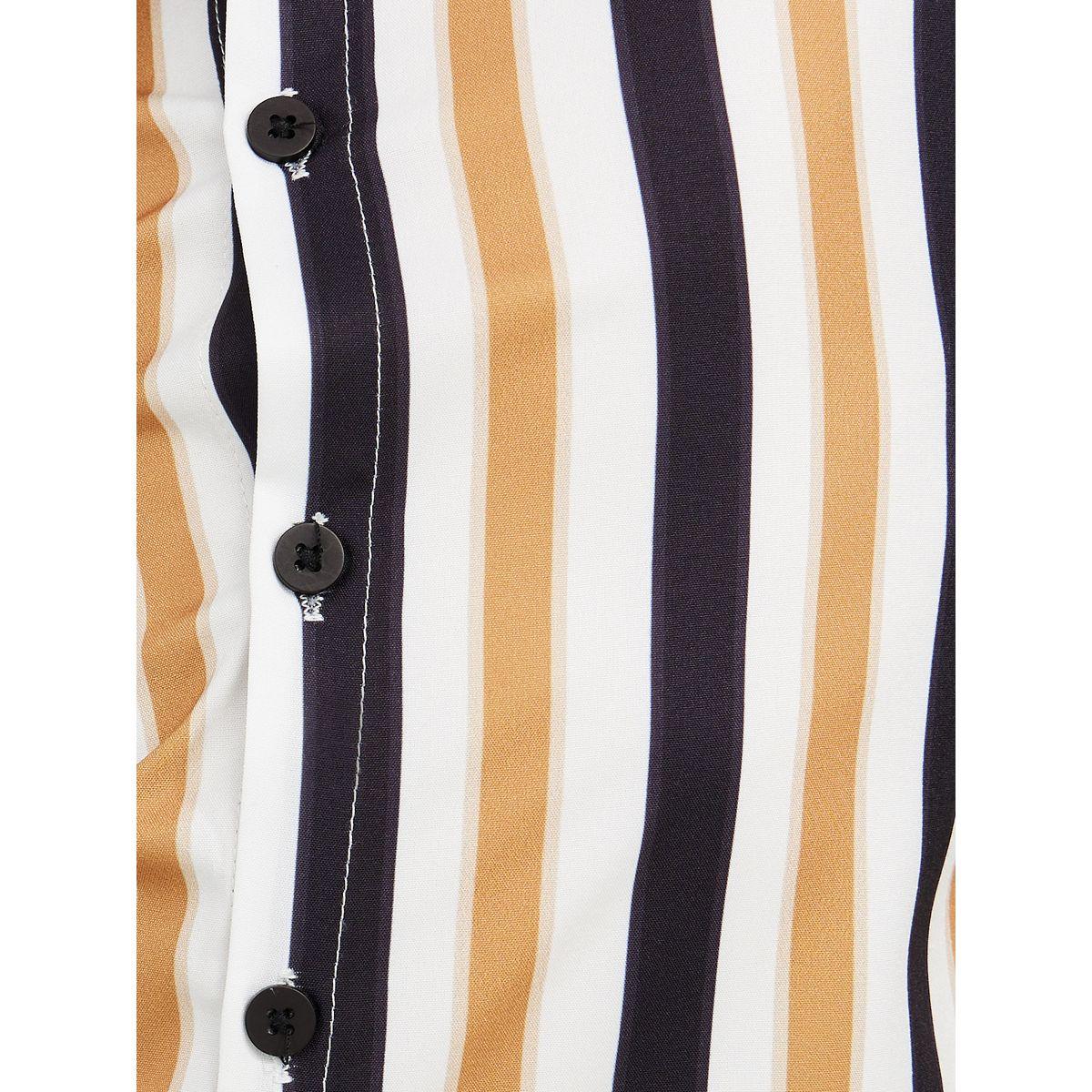 Styli Striped Print Button Through Shirt-boys-clothing-shirts-image-3