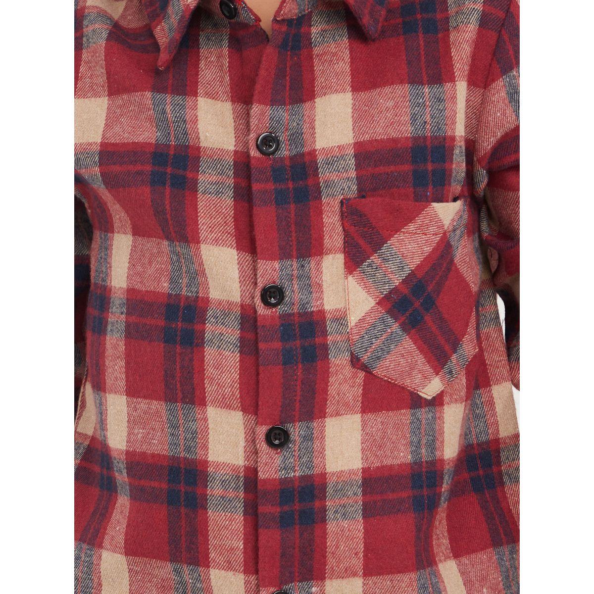 Styli Plaid Check Button Through Shirt-boys-clothing-shirts-image-3