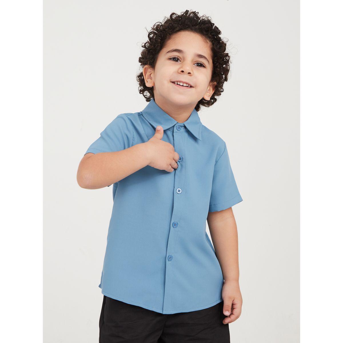 Styli Regular Fit Solid Shirt-boys-clothing-shirts-image-1