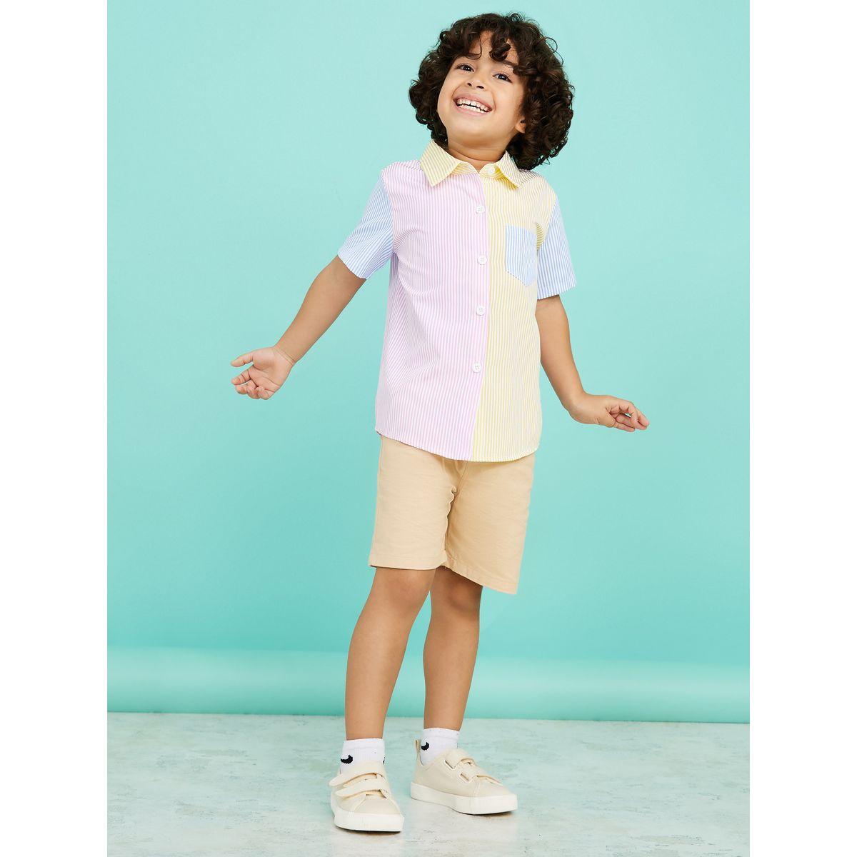قميص مطبع بنمط كتل الالوان-boys-clothing-shirts-image-2