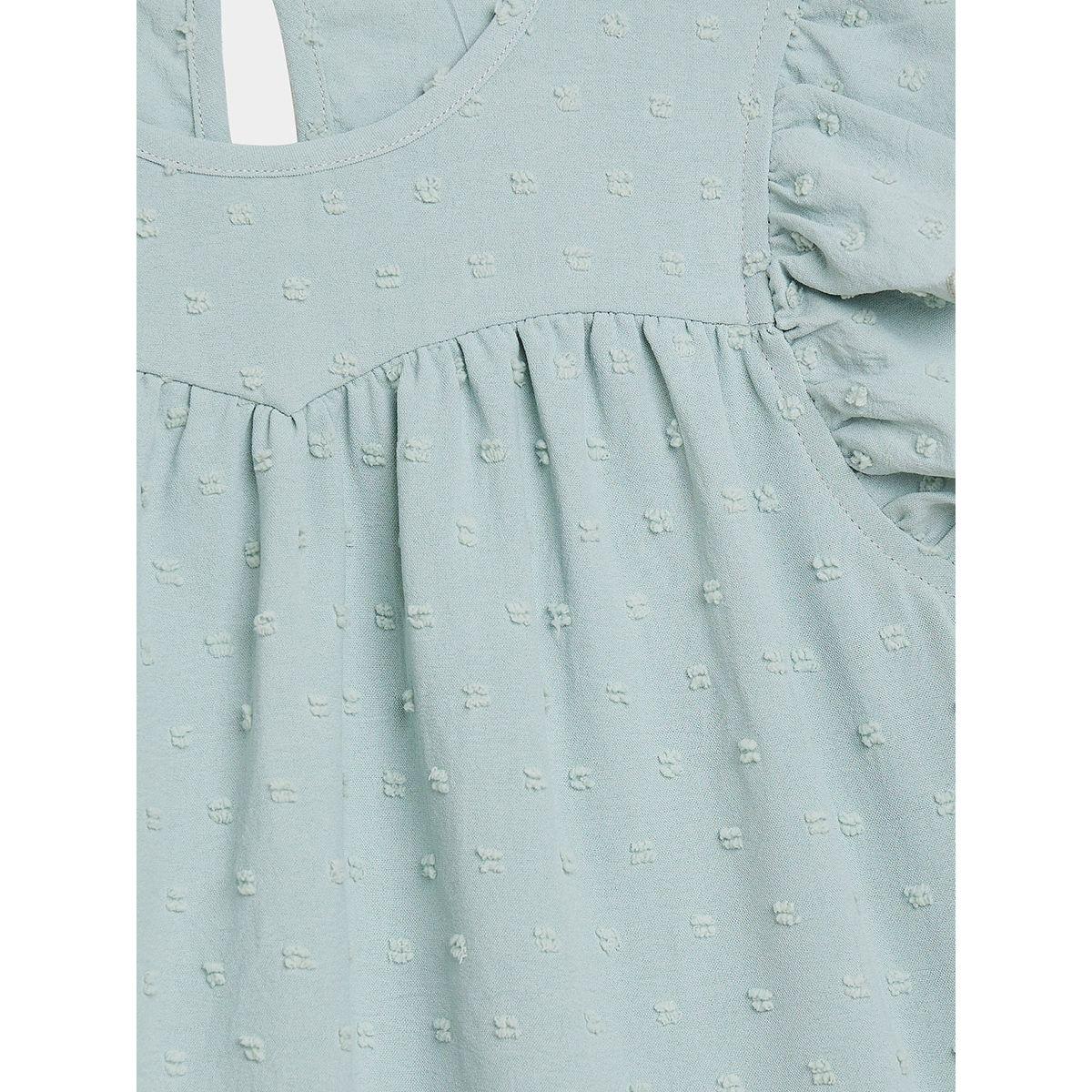 Styli Ruffle Sleeves Dobby Top-girls-clothing-blousesandshirts-image-2