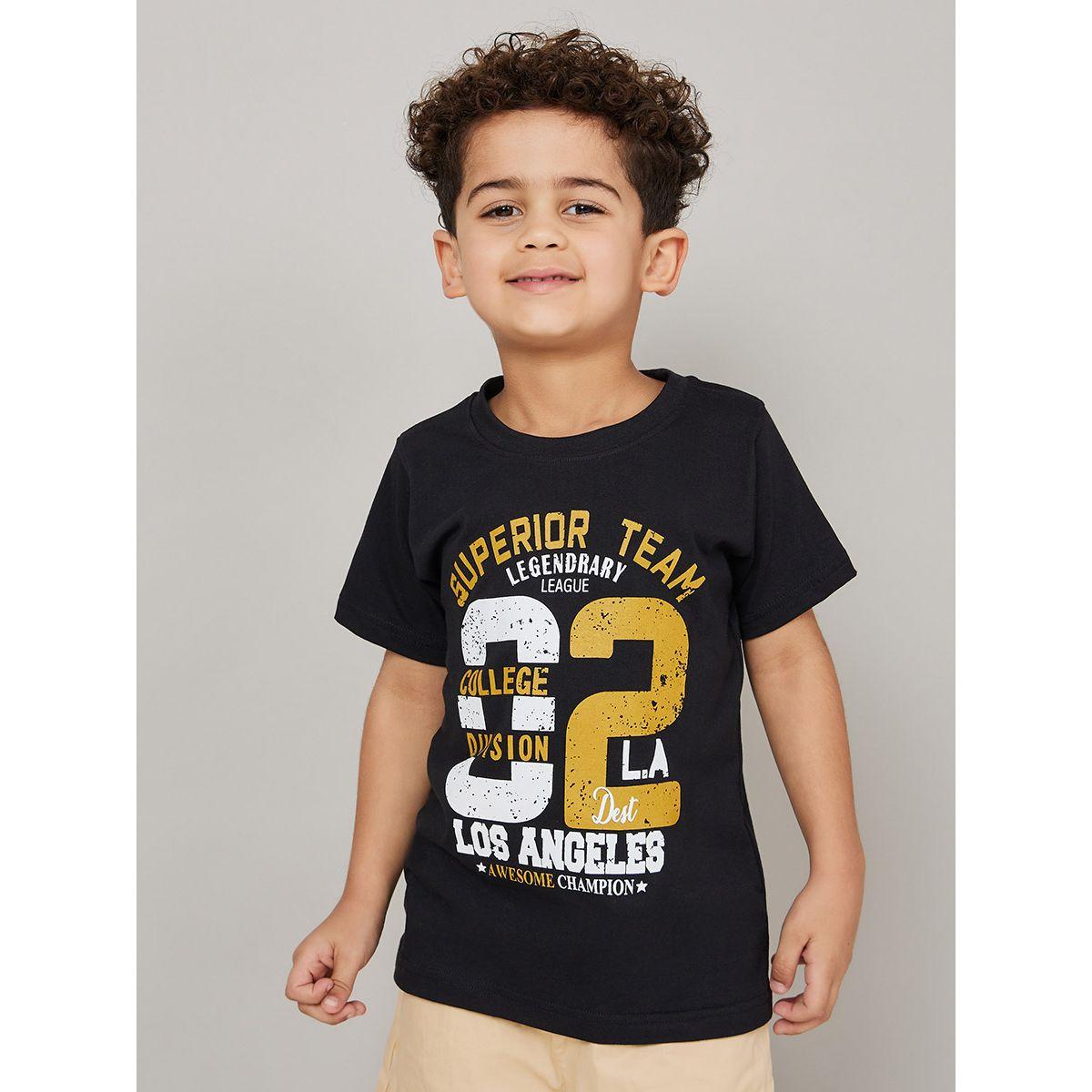 تيشيرت مطبع بياقة دائرية-boys-clothing-tshirtsandpolos-image-1