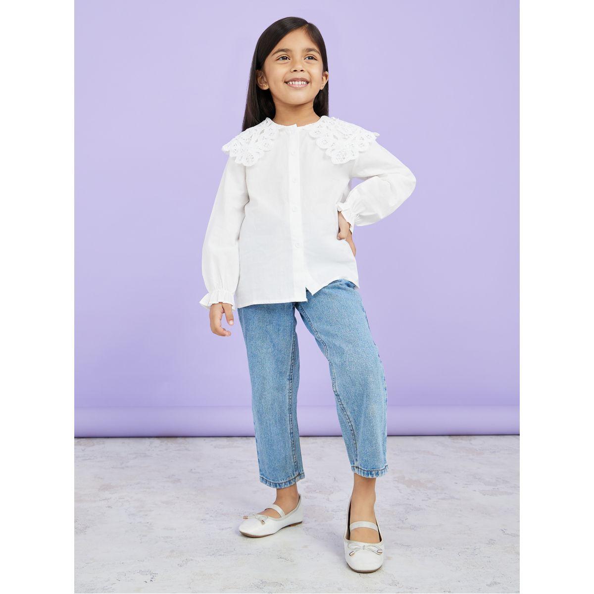 بلوزة بياقة بيتر بان-girls-clothing-blousesandshirts-image-2