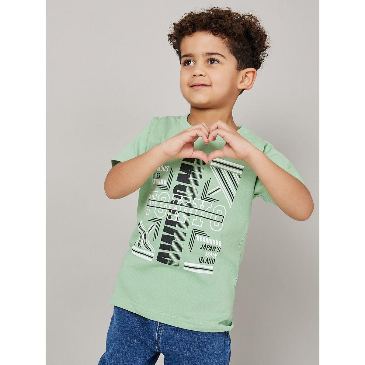 تيشيرت بياقة دائرية واكمام قصيرة-boys-clothing-tshirtsandpolos-image-1